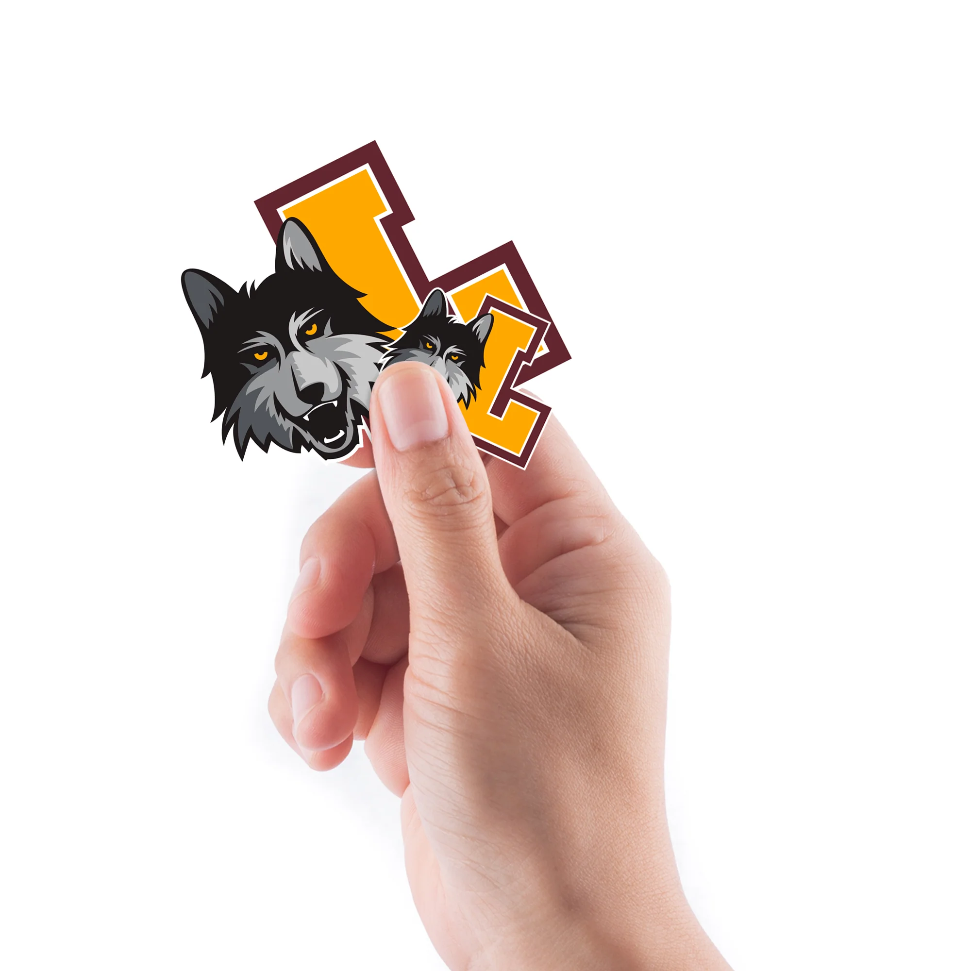 Loyola Chicago Ramblers - 5 Logo Minis (Mixed Sizes) - Official NCAA - Reusable Vinyl Decals