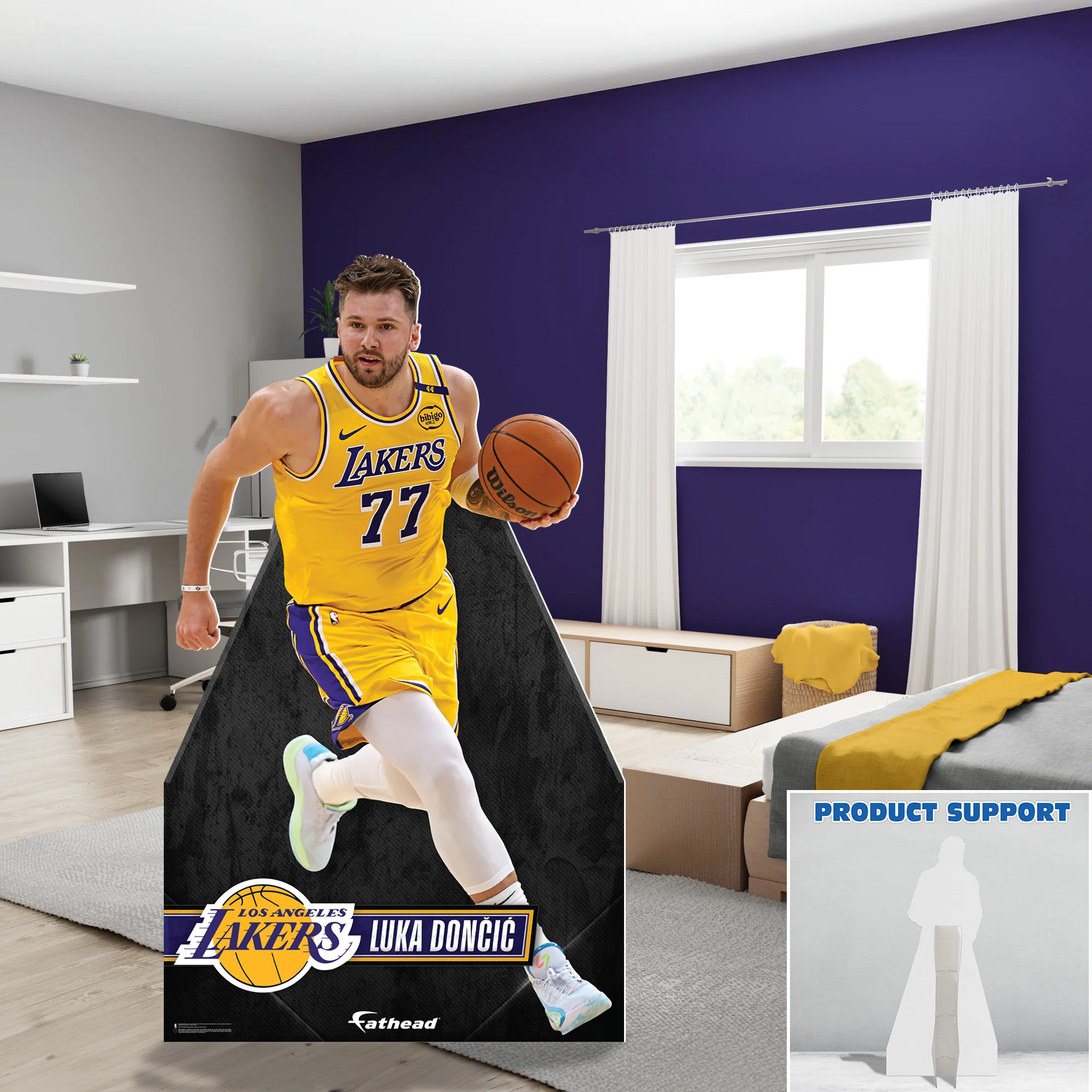 Luka Doncic - Life-Size Stand Out - Official NBA - Los Angeles Lakers - Foam Core Cutout - Image 3