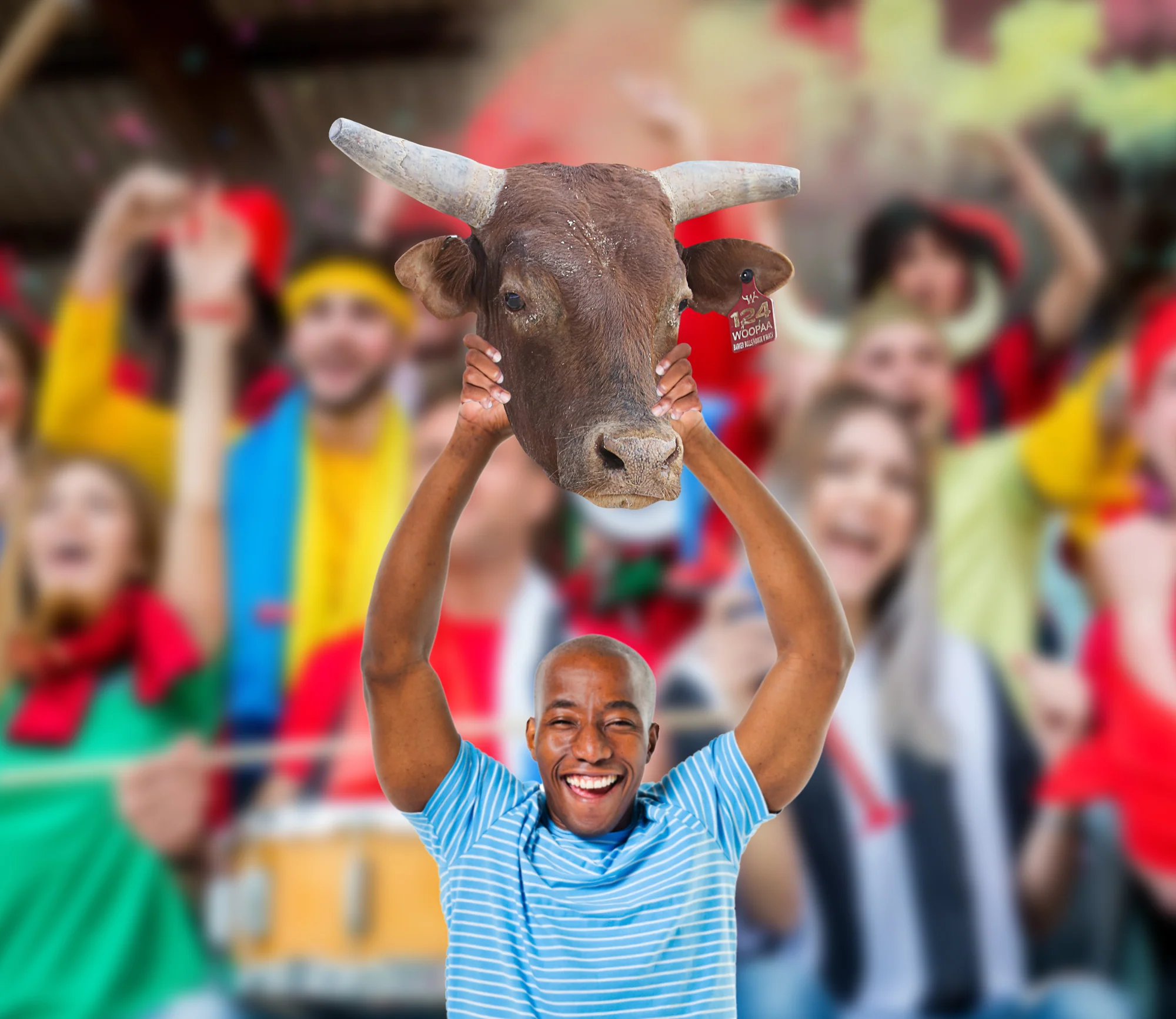 PBR:  Woopaa   Foam Core Cutout  - Officially Licensed Pro Bull Riding    Big Head - Image 4