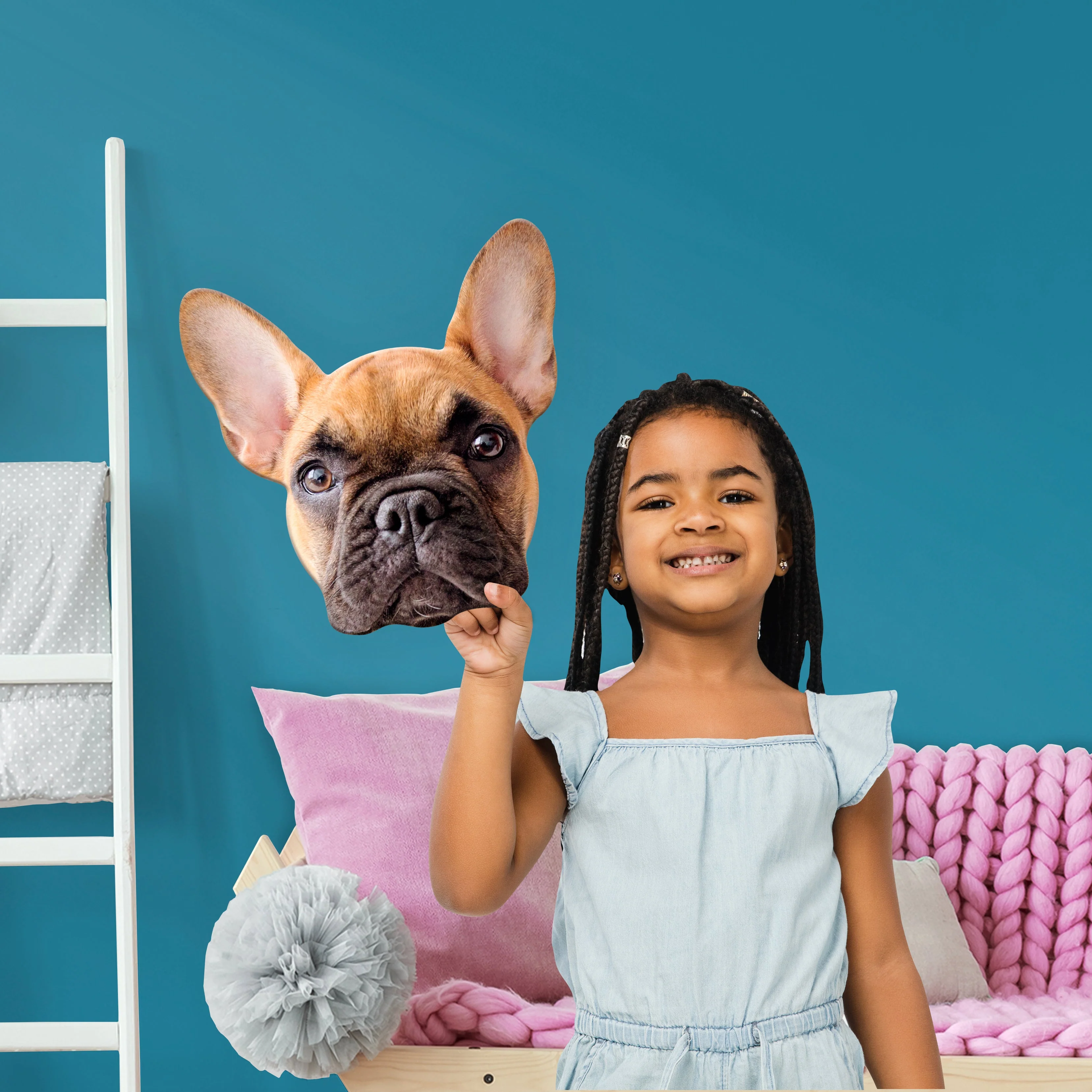 Animals: French Bulldog Foam Core Cutout - Big Head - Image 3