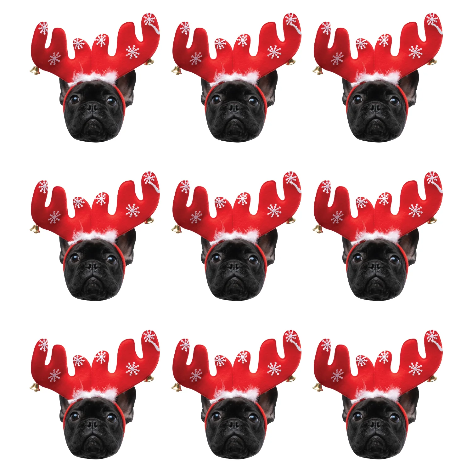 Christmas: Black Puppy Minis        -      Big Head - Image 2
