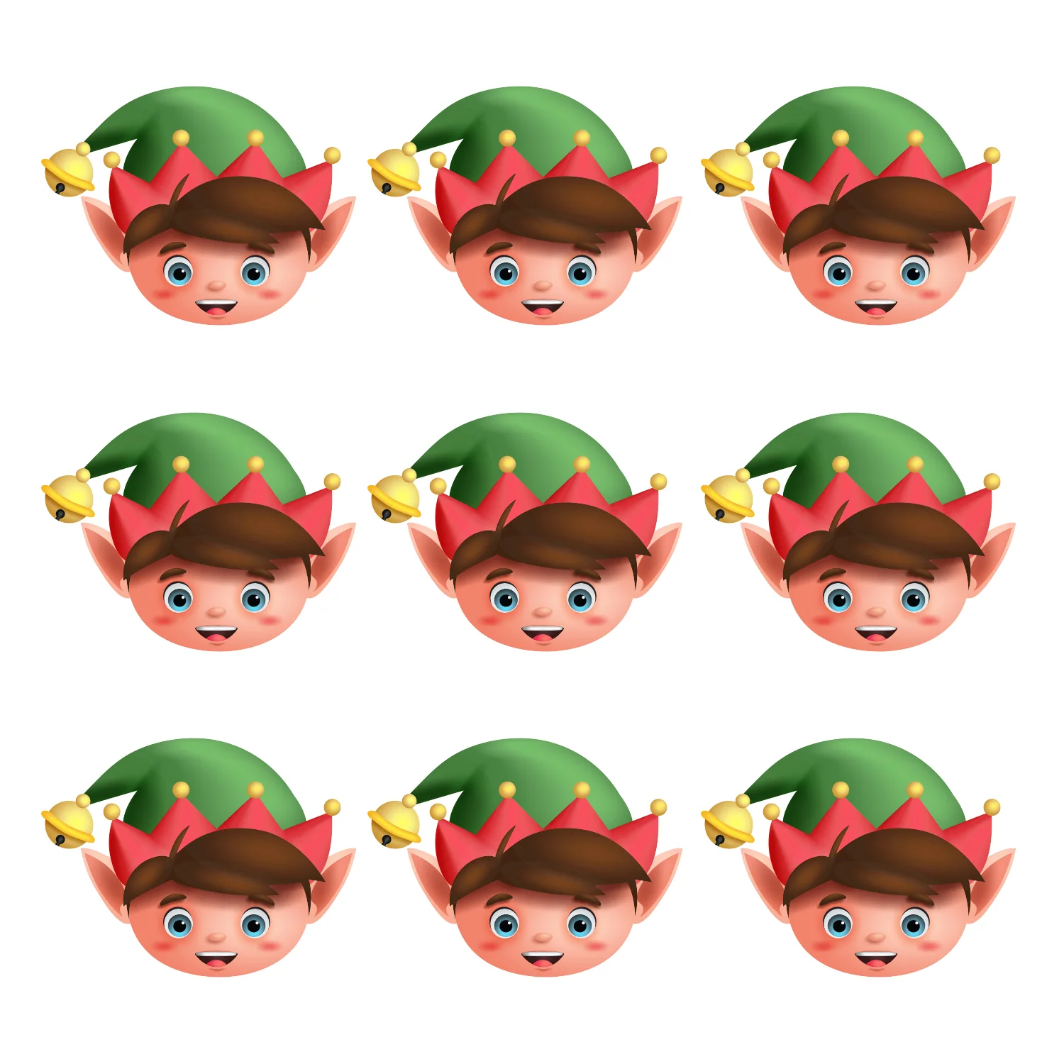 Christmas: Boy Elf Minis        -      Big Head - Image 2