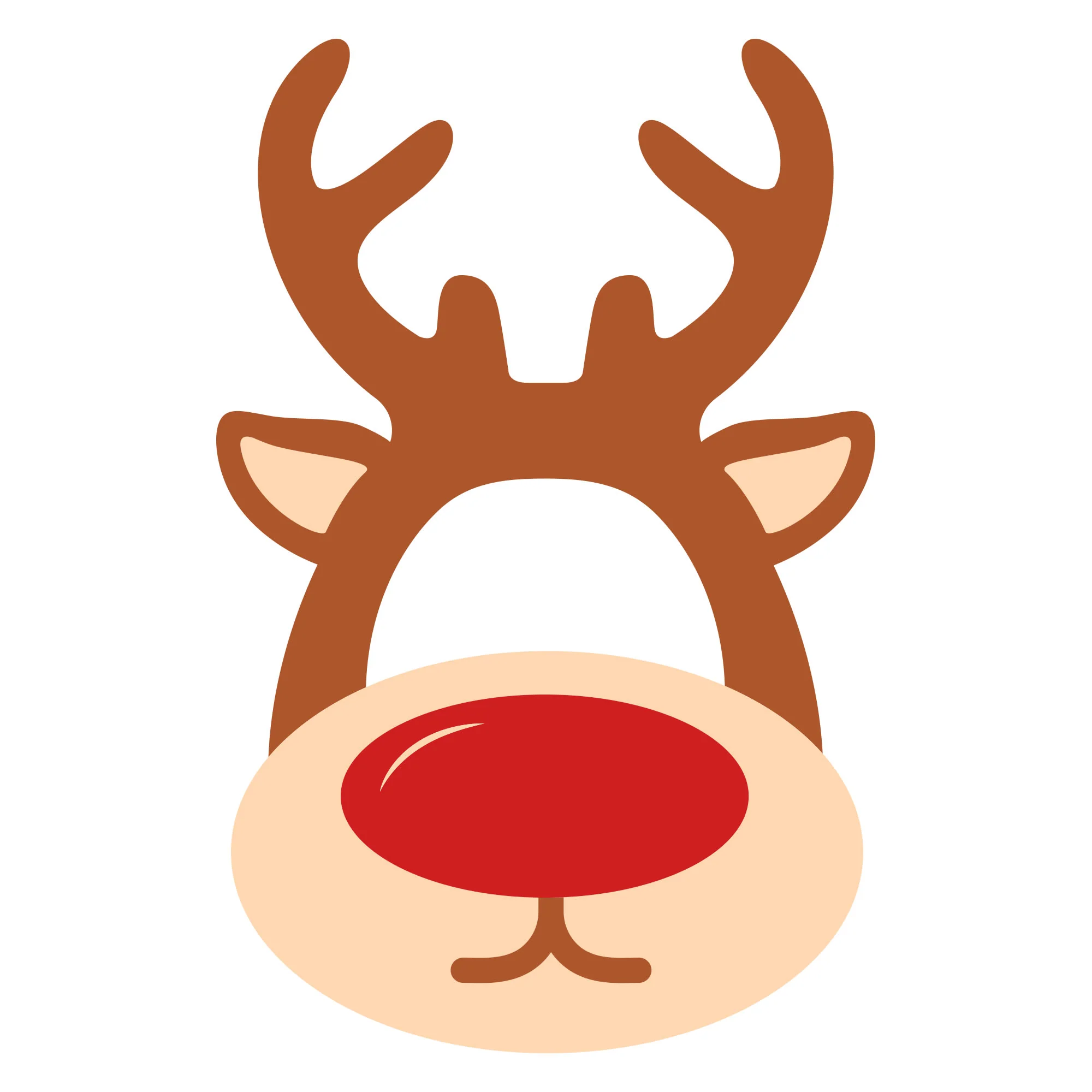 Christmas Reindeer Mask    Cutout  -      Big Head - Image 2