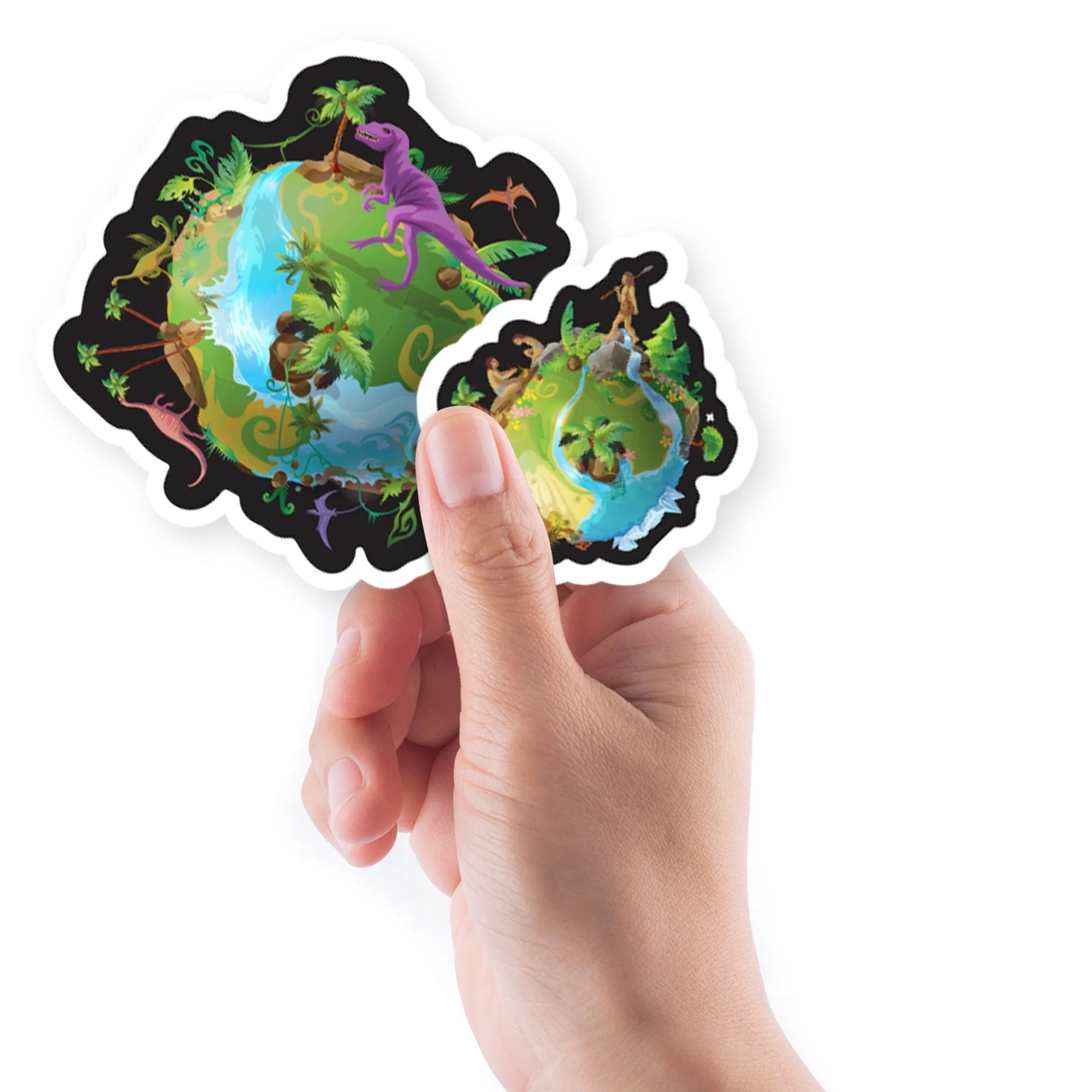 Sheet of 5 -Planets:  Evolution Minis        -   Removable    Adhesive Decal - Image 2