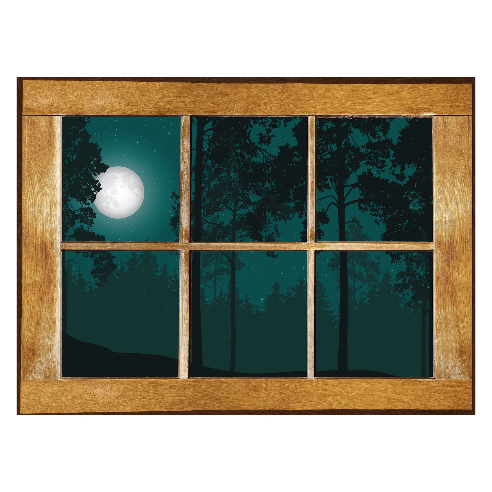 Halloween: Forest Icon Instant Windows - Removable Adhesive Decal