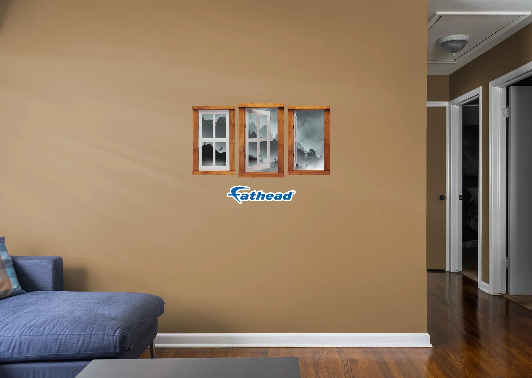 Halloween:  Hill Icon Instant Windows        -   Removable     Adhesive Decal - Image 5