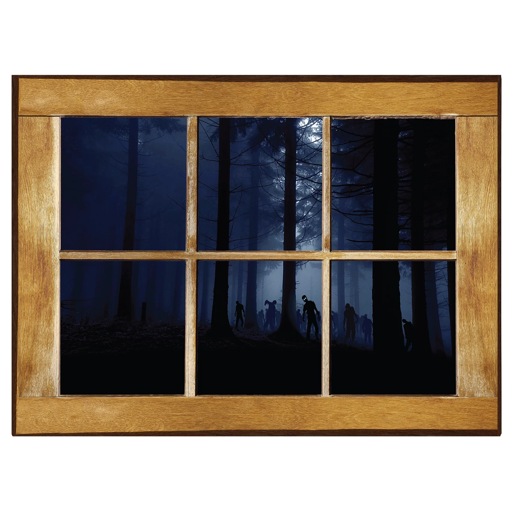 Halloween: Zombies Icon Instant Windows - Removable Adhesive Decal - Image 2