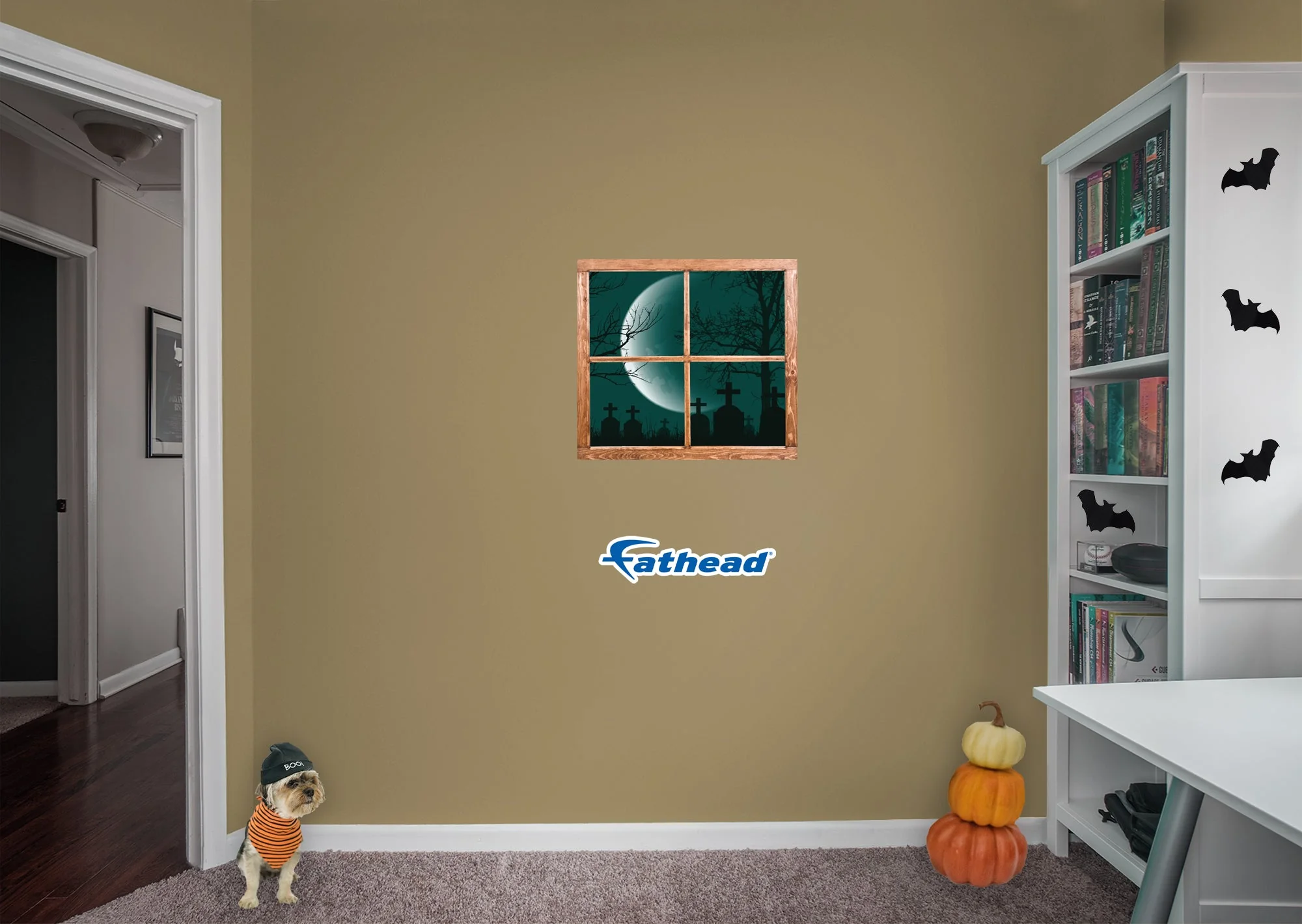 Halloween: Trees Icon Instant Windows - Removable Wall Adhesive Decal - Image 5