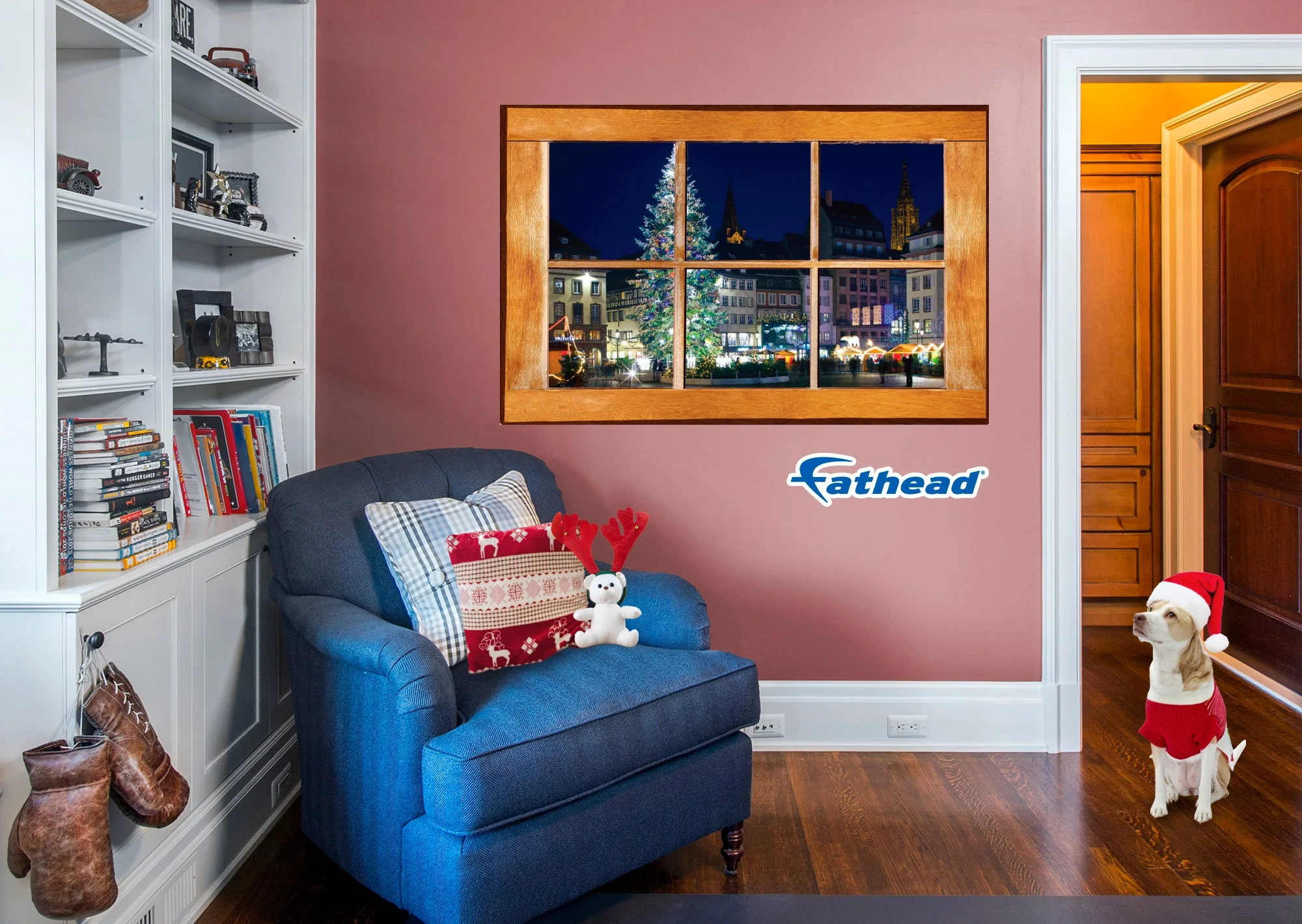 Christmas:  Christmas Market Instant Windows        -   Removable     Adhesive Decal - Image 4