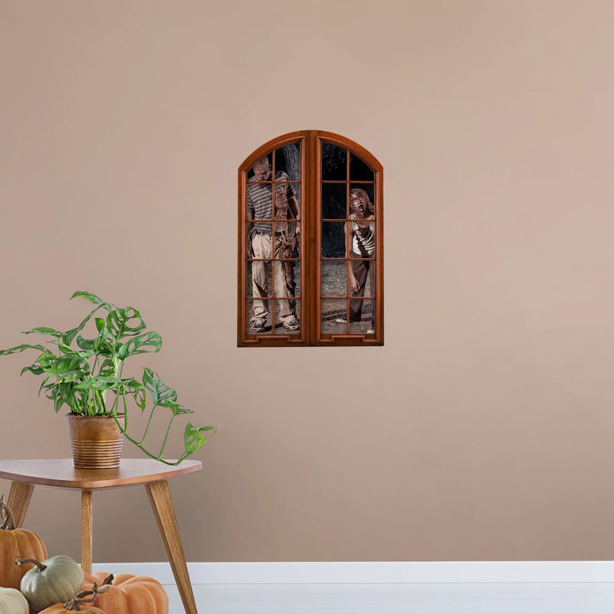 Zombies:  Zombie Couple Instant Window        -   Removable     Adhesive Decal - Image 6