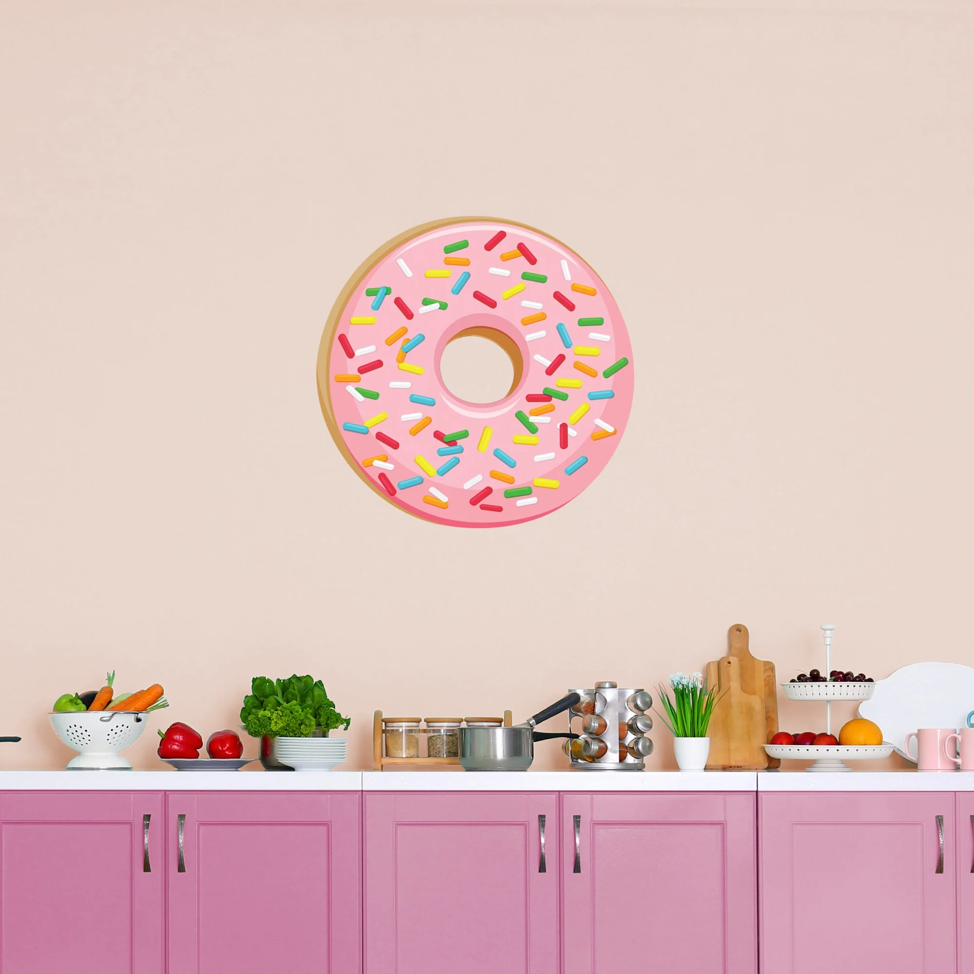 Donut: Illustrated - Removable Vinyl Decal - Image 2
