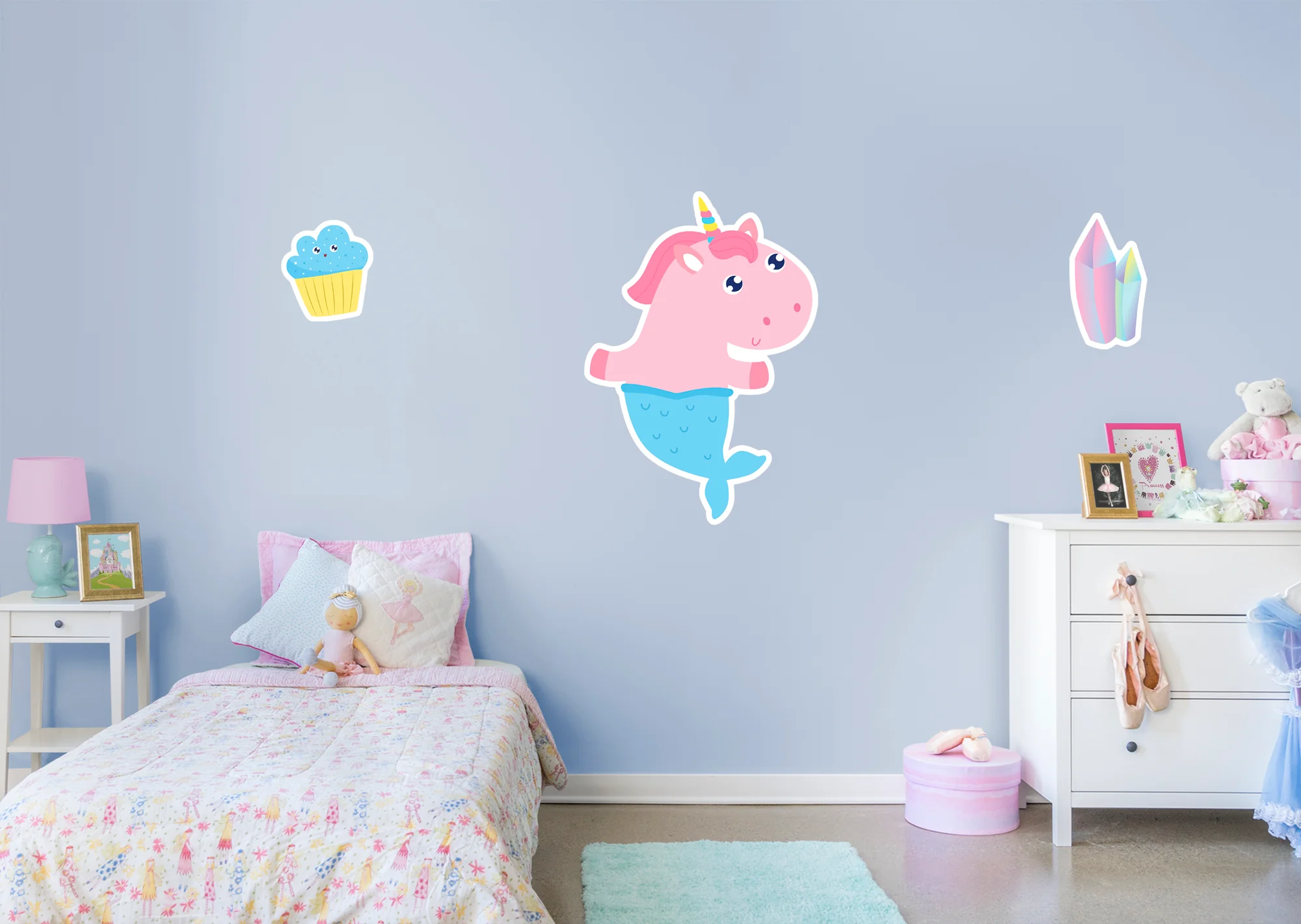 Mythical Creatures Unicorn Vinyl Die-Cut Character            Removable Wall   Adhesive Decal - Image 2