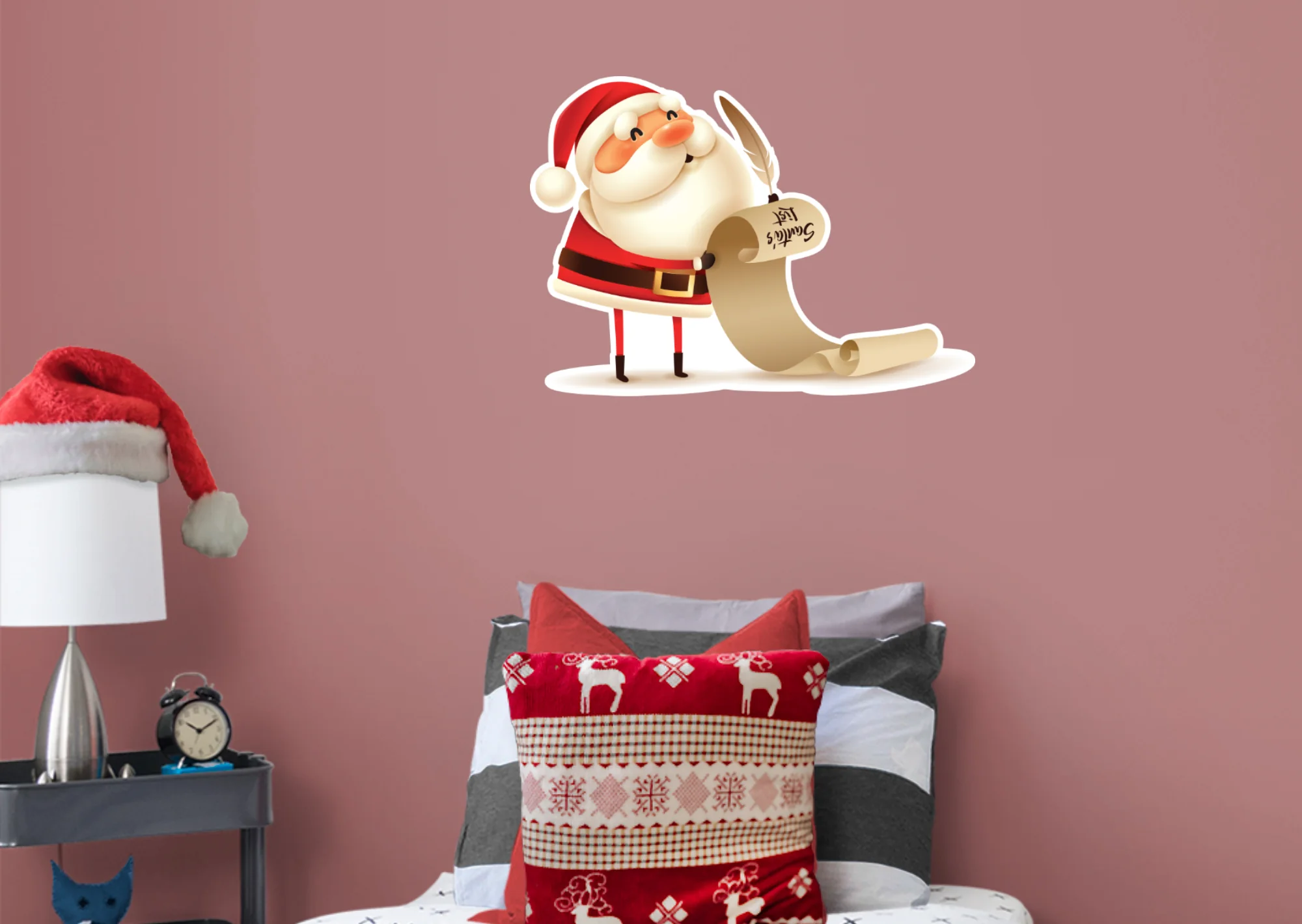 Christmas: Santa's Letter Die-Cut Character - Removable Adhesive Decal - Image 3