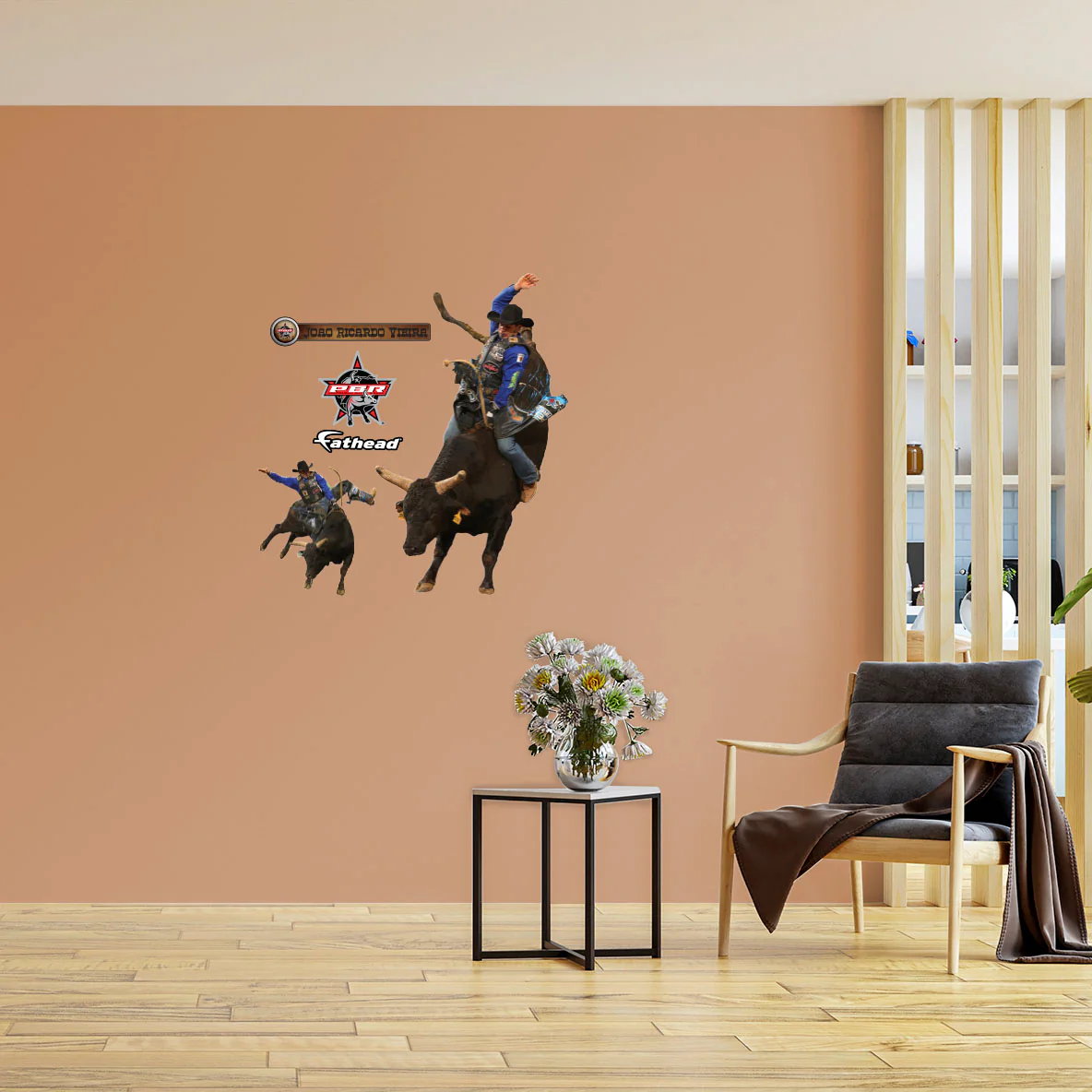 PBR: Joao Ricardo Vieira- Midnight City RealBig        - Officially Licensed Pro Bull Riding Removable     Adhesive Decal - Image 6