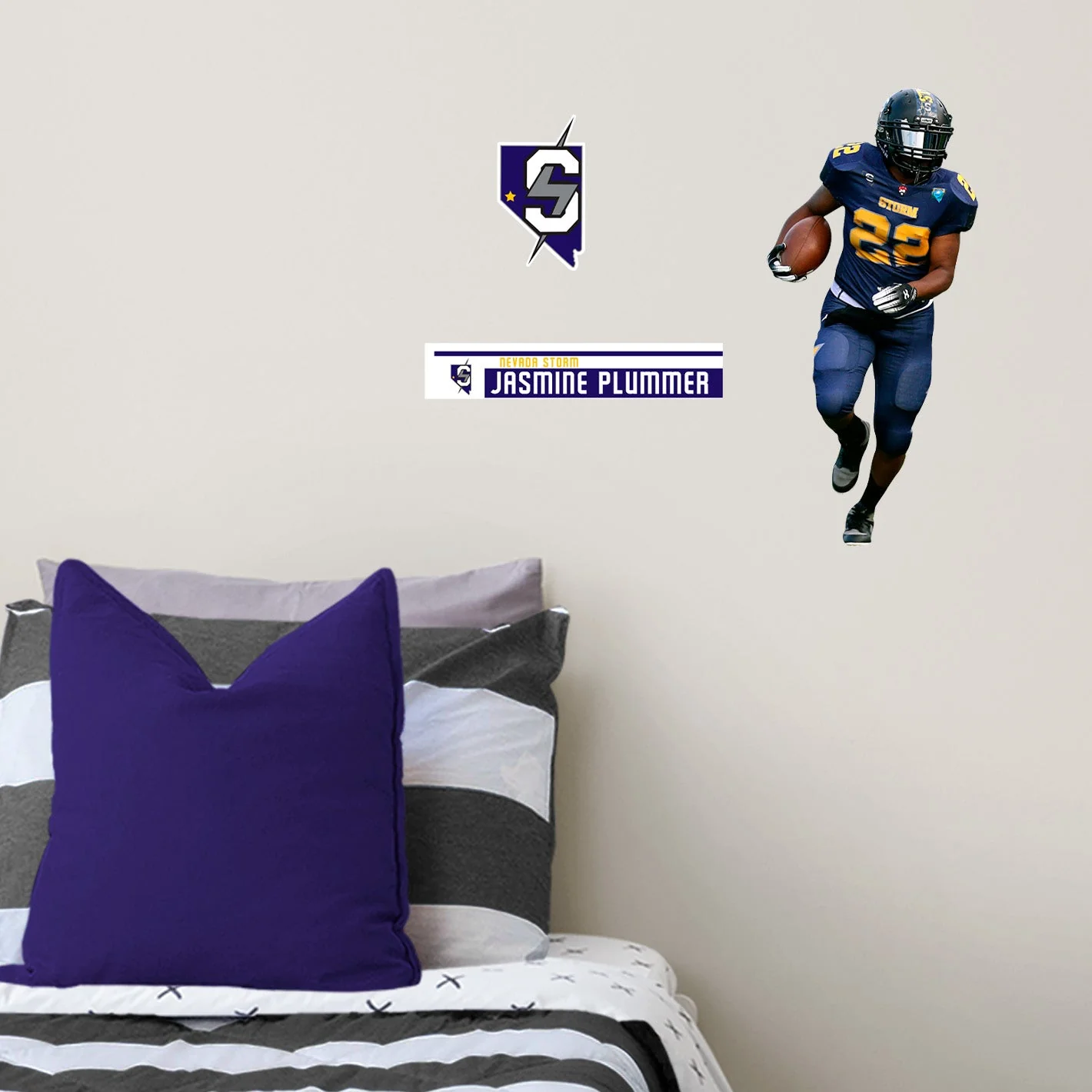 Nevada Storm: Jasmine Plummer - Officially Licensed WFA Removable Adhesive Decal - Image 5