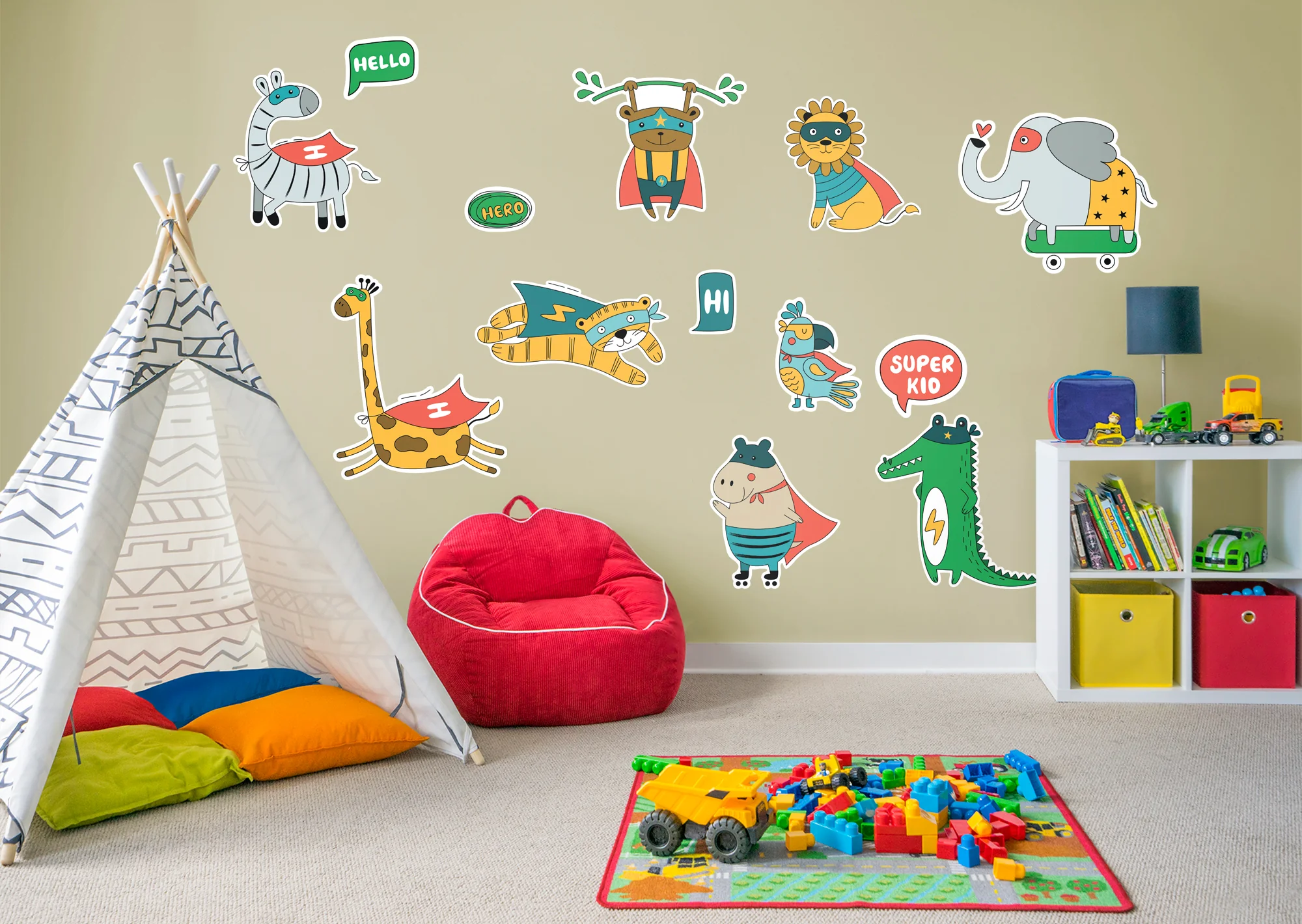 Jungle: Super Kid Collection - Removable Wall Adhesive Decal