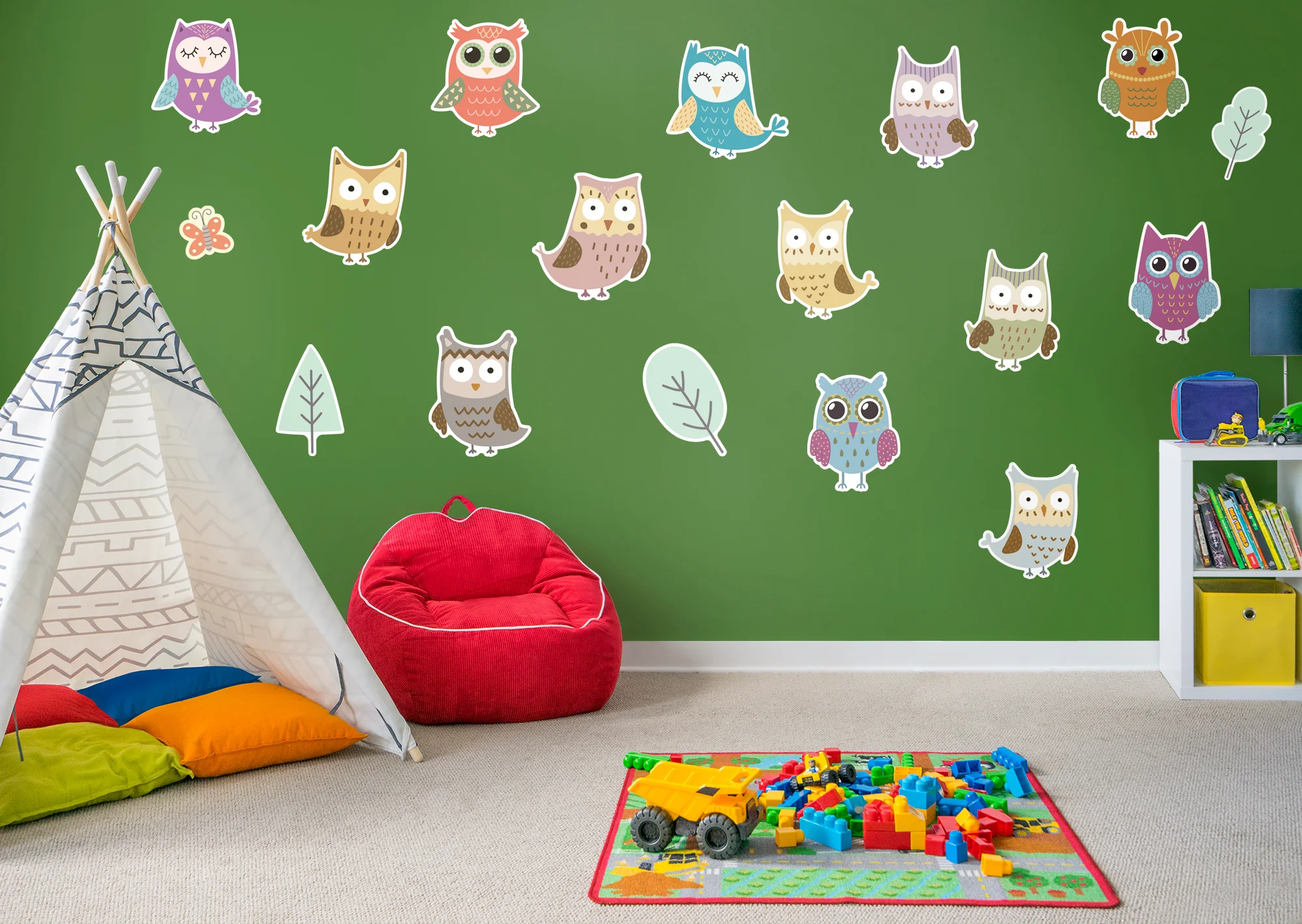 Nursery: Owl Family Collection - Removable Wall Adhesive Decal