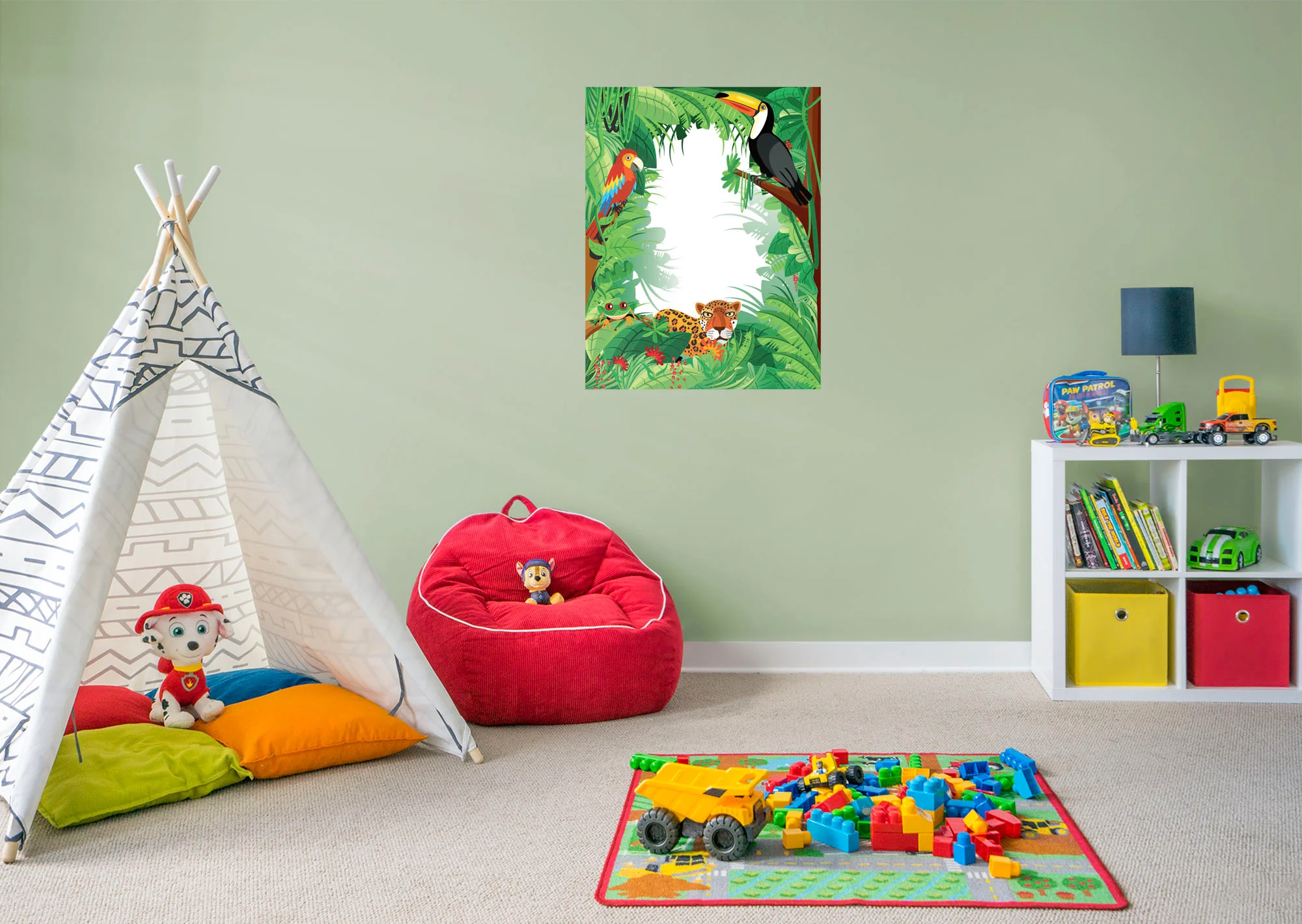 Jungle:  Tiger Dry Erase        -   Removable Wall   Adhesive Decal - Image 3