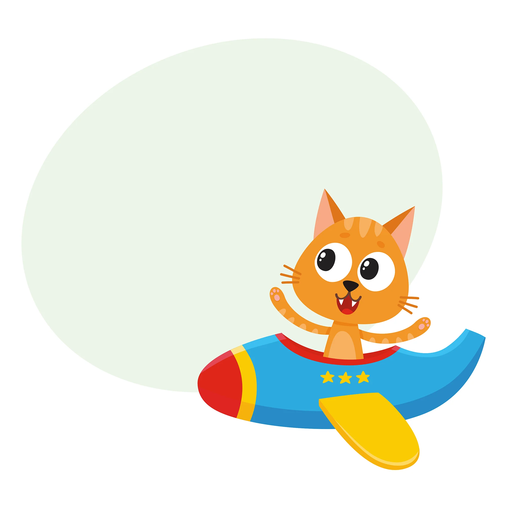 Nursery: Planes Cat Dry Erase - Removable Wall Adhesive Decal