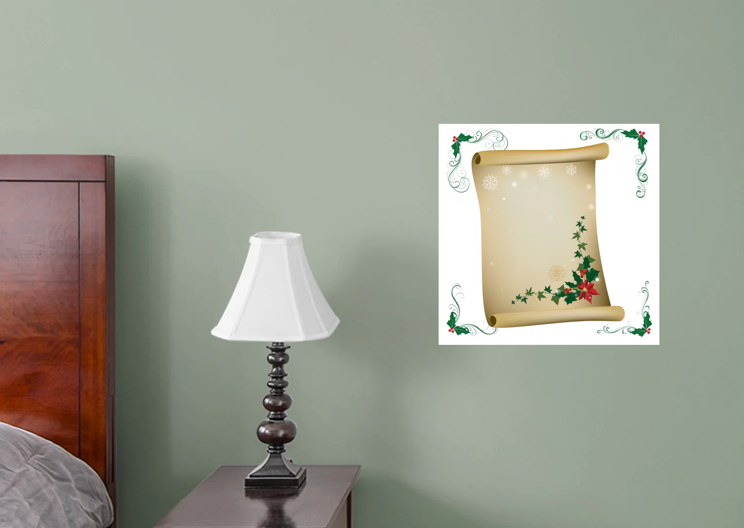 Christmas:  Greenery Dry Erase        -   Removable     Adhesive Decal - Image 4