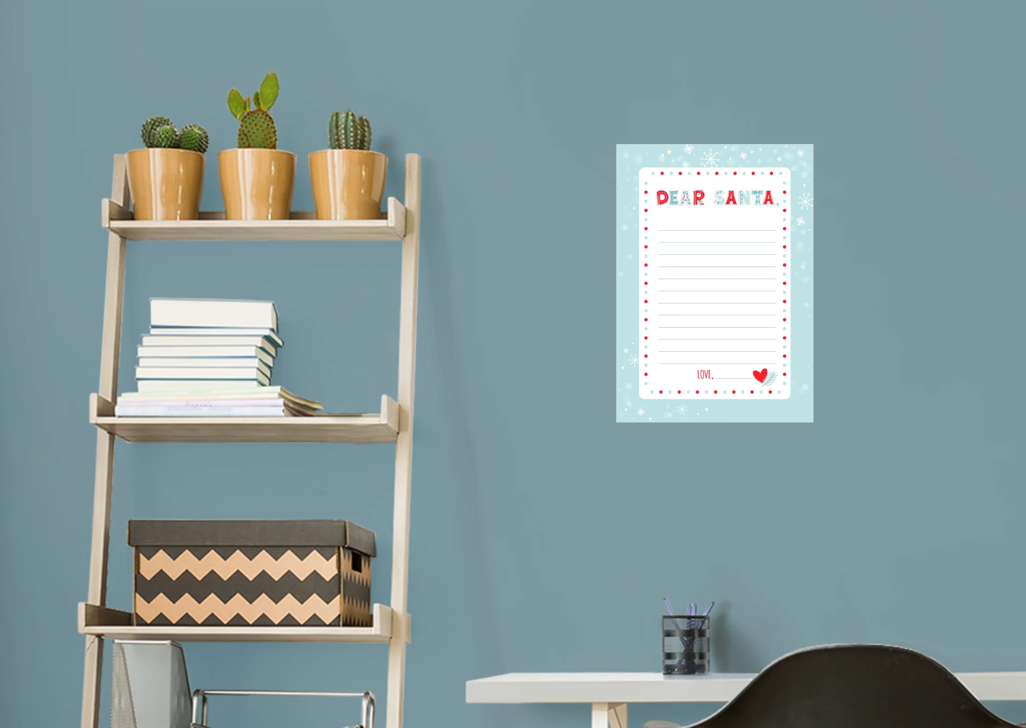 Christmas:  Love Dry Erase        -   Removable     Adhesive Decal - Image 4