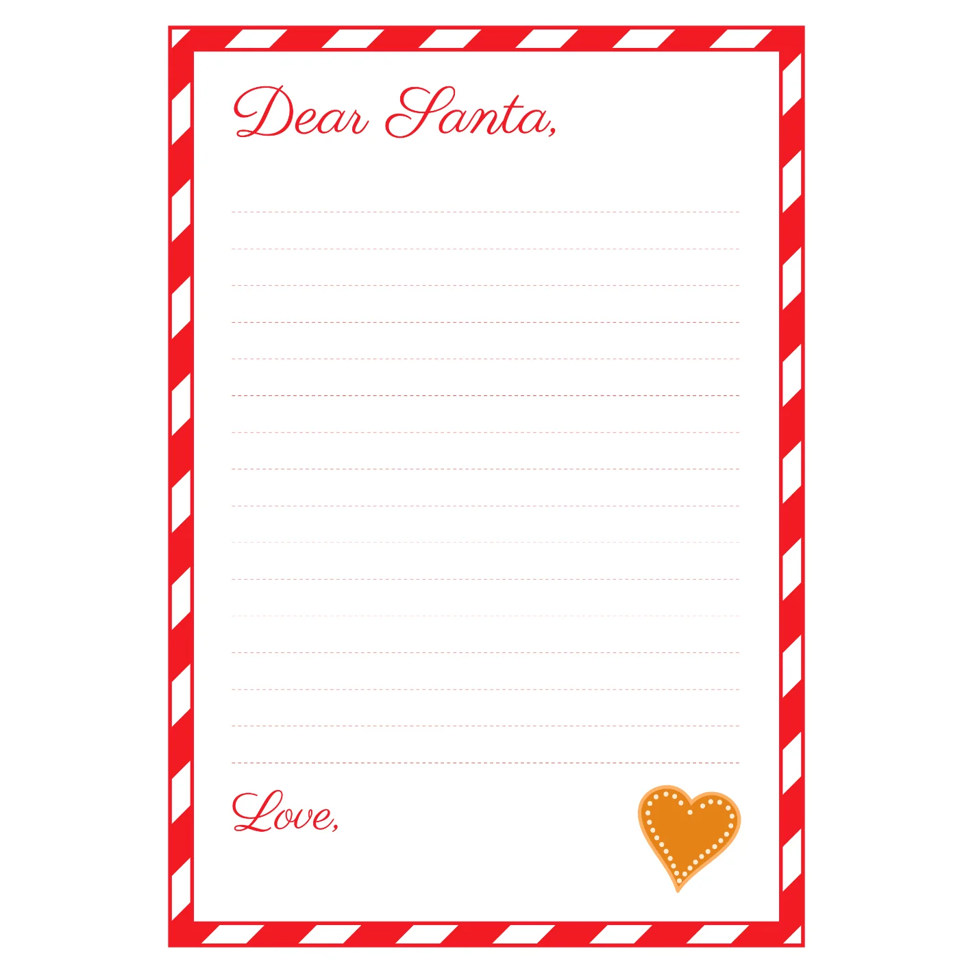 Christmas: With Love Dry Erase - Removable Adhesive Decal - Image 2