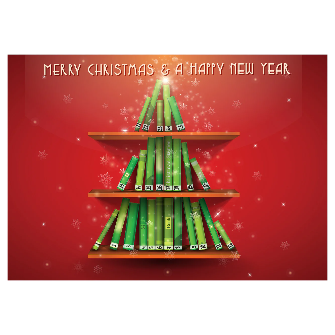 Calendars:  Books on a Shelf Calendar        -      Dry Erase Foam Core - Image 4