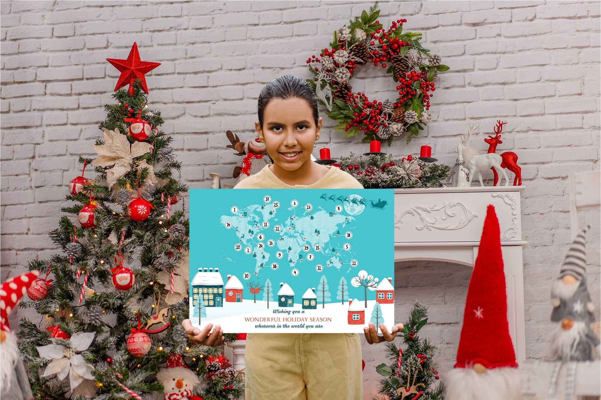 Calendars:  Whole World Calendar        -      Dry Erase Foam Core - Image 5