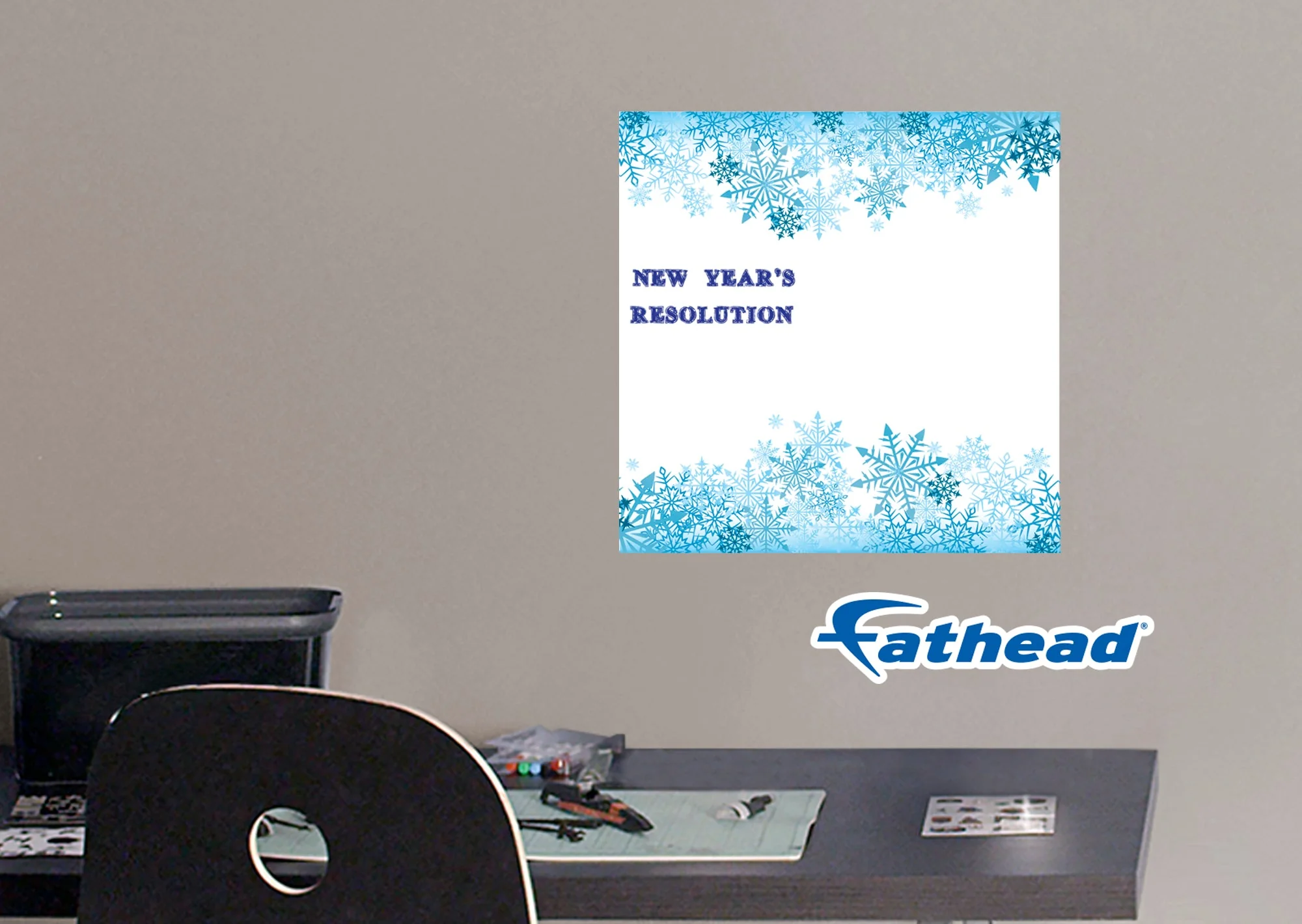 New Year: Icy Dry Erase - Removable Adhesive Decal - Image 4