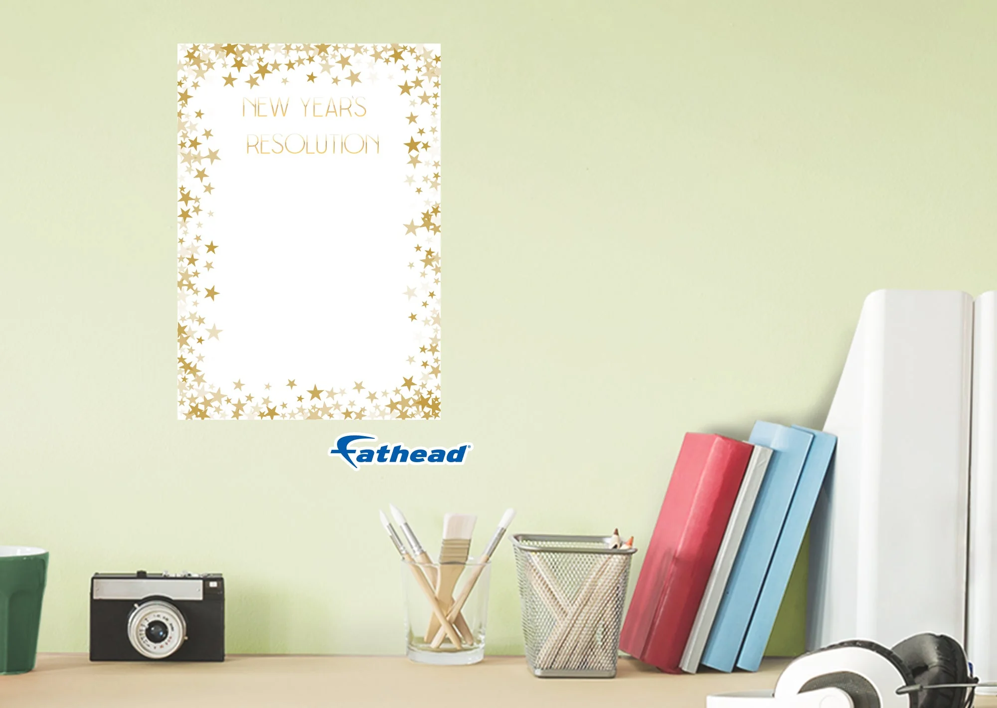 New Year: Little Stars Dry Erase - Removable Adhesive Decal - Image 4