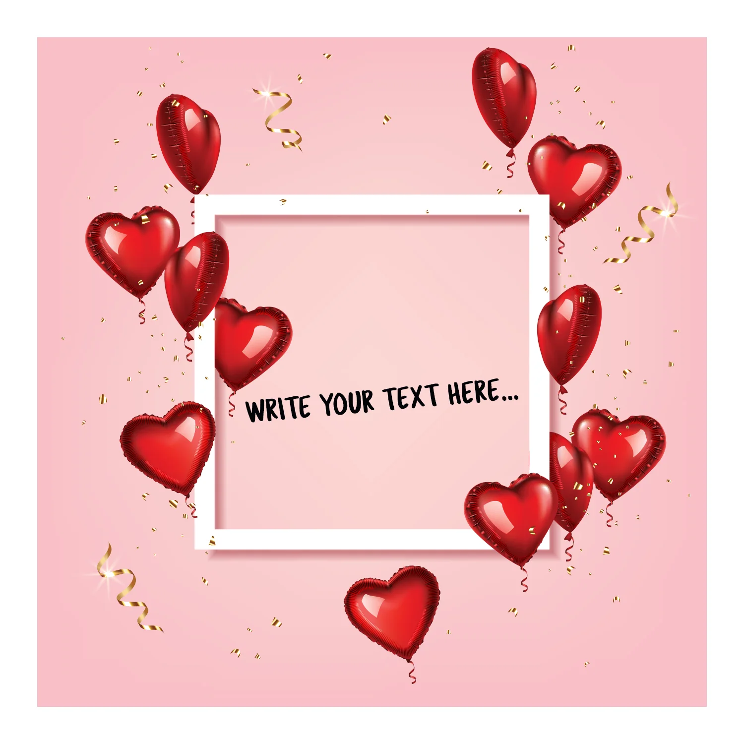 Valentine's Day: Let's Celebrate Dry Erase - Removable Adhesive Decal - Image 2