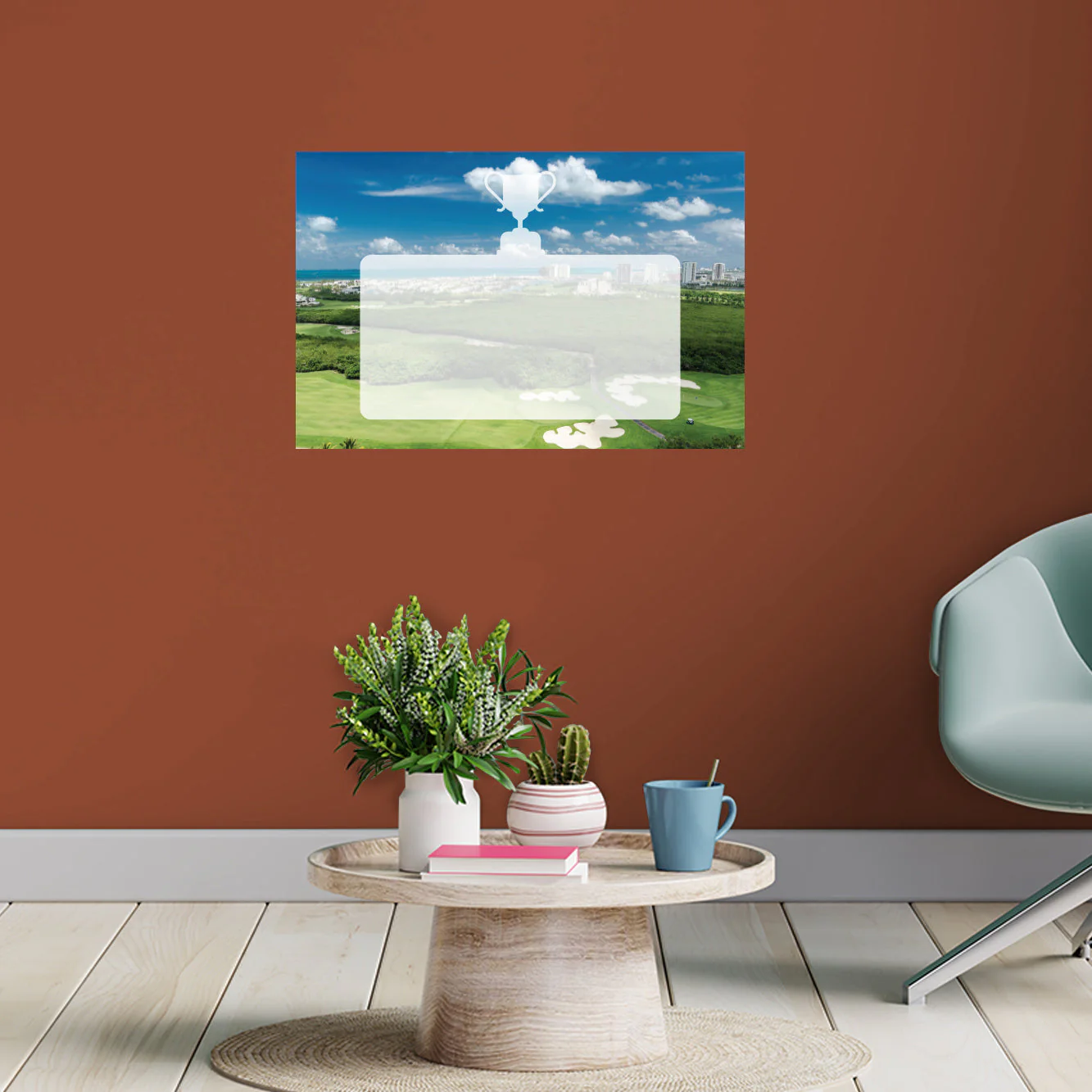 Golf: Golf Course Dry Erase - Removable Adhesive Decal - Image 5