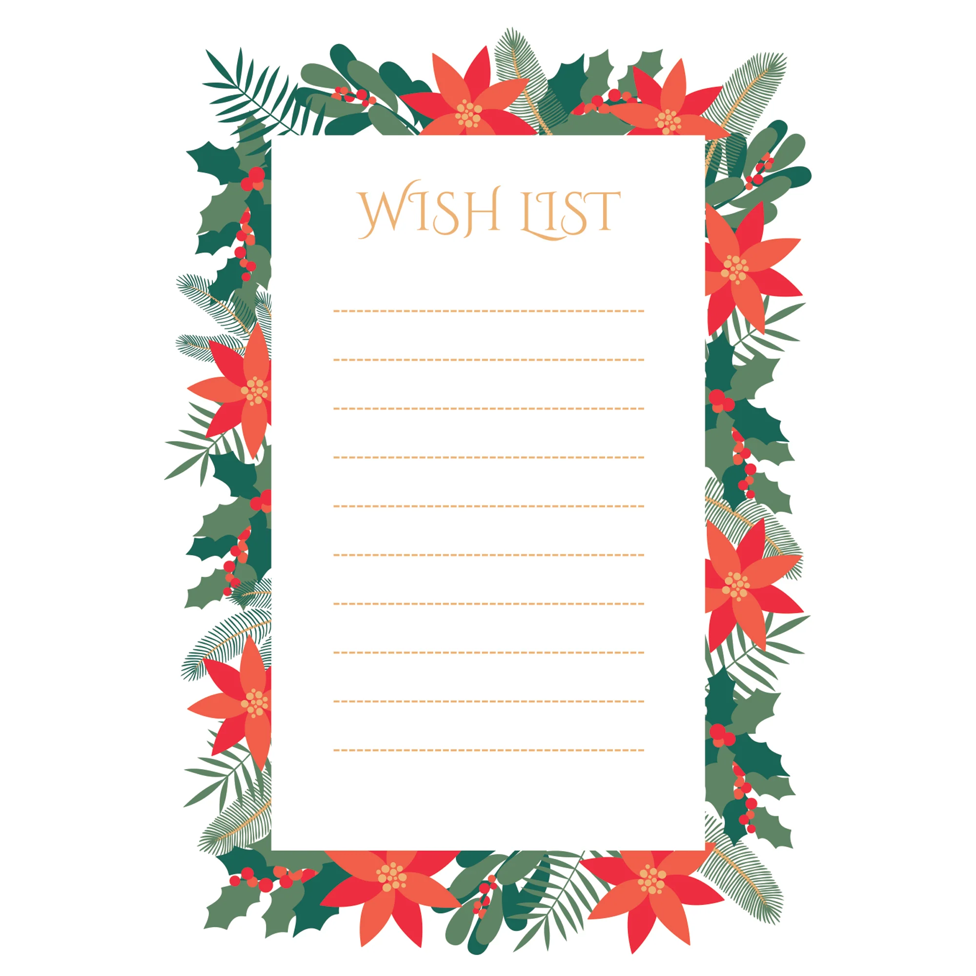 Christmas:  Christmas List        -      Dry Erase Foam Core - Image 2
