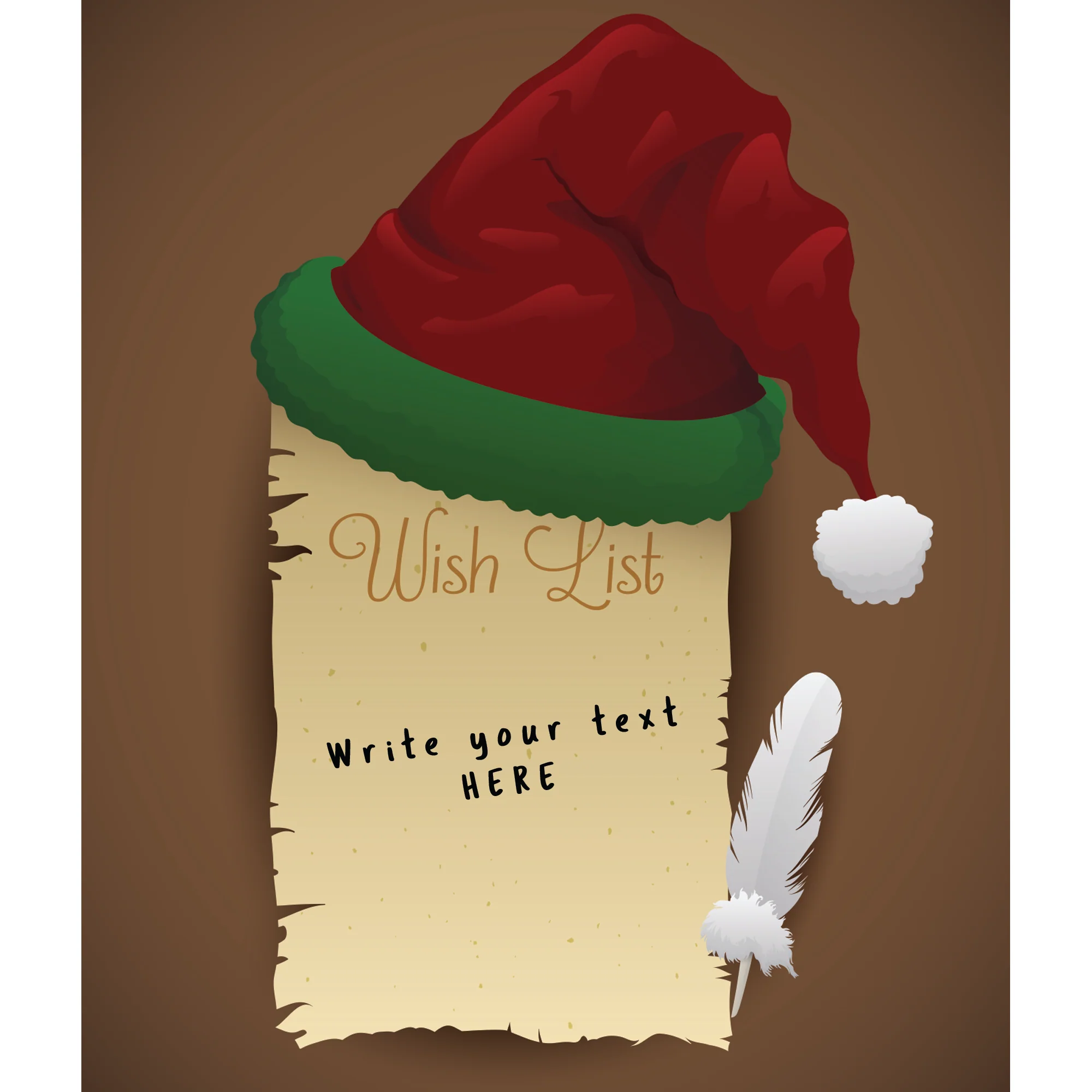 Christmas: Feather - Dry Erase Foam Core - Image 3