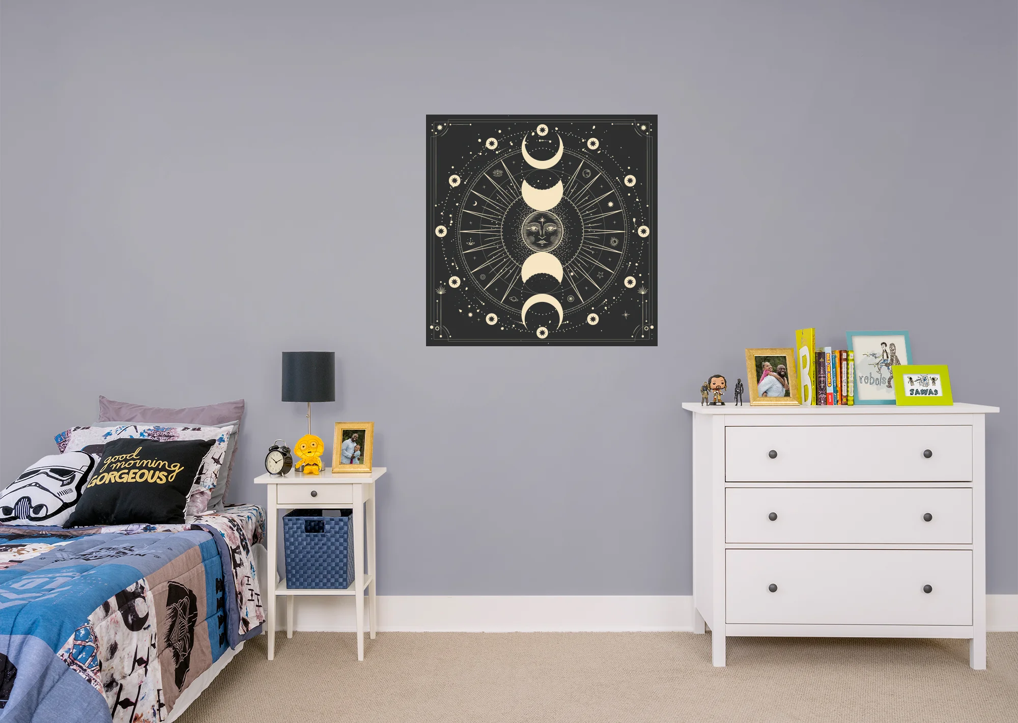 Moon Phases:  Women In Business Grl Pwr Mural        -   Removable Wall   Adhesive Decal - Image 6
