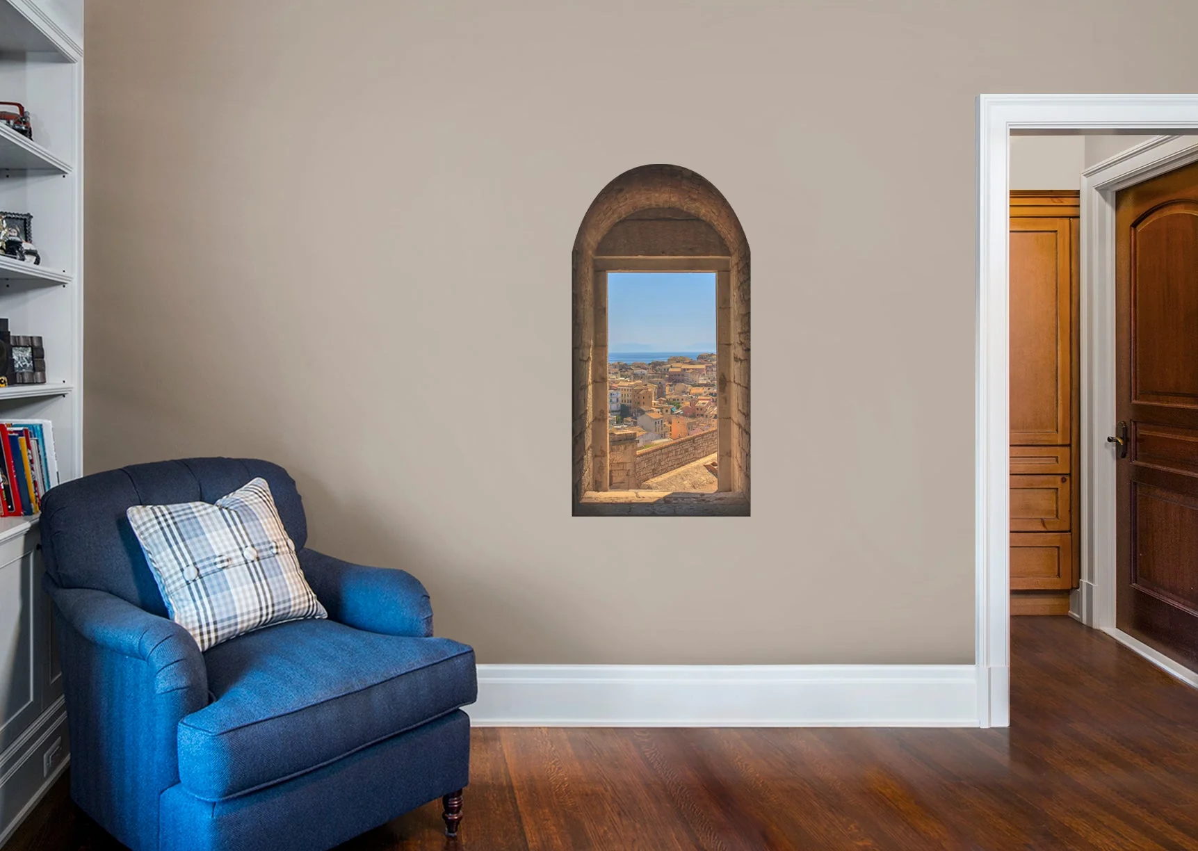 Home Decor:  Instant Window Old City        -   Removable Wall   Adhesive Decal - Image 2