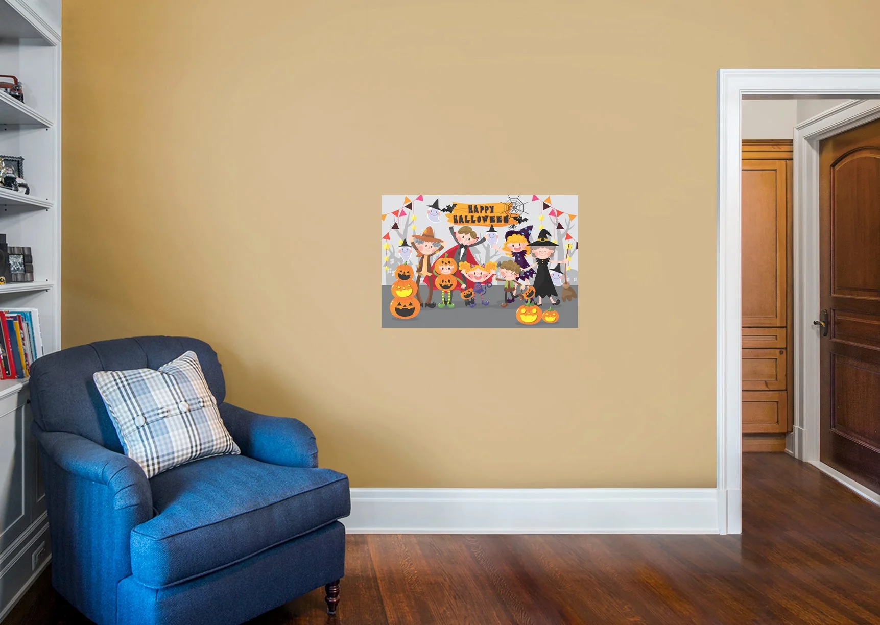 Halloween:  Family Mural        -   Removable Wall   Adhesive Decal - Image 5