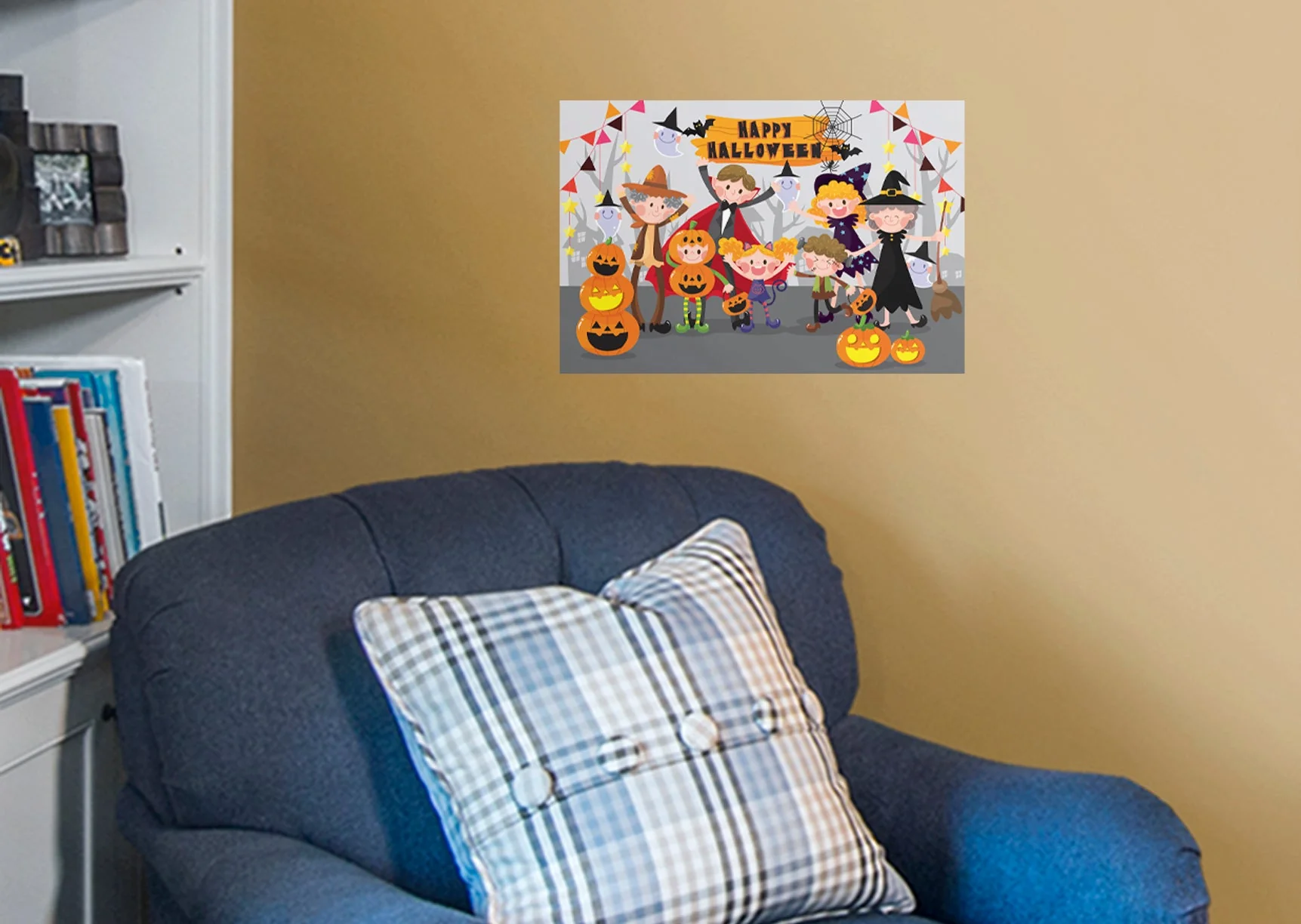 Halloween:  Family Mural        -   Removable Wall   Adhesive Decal - Image 6