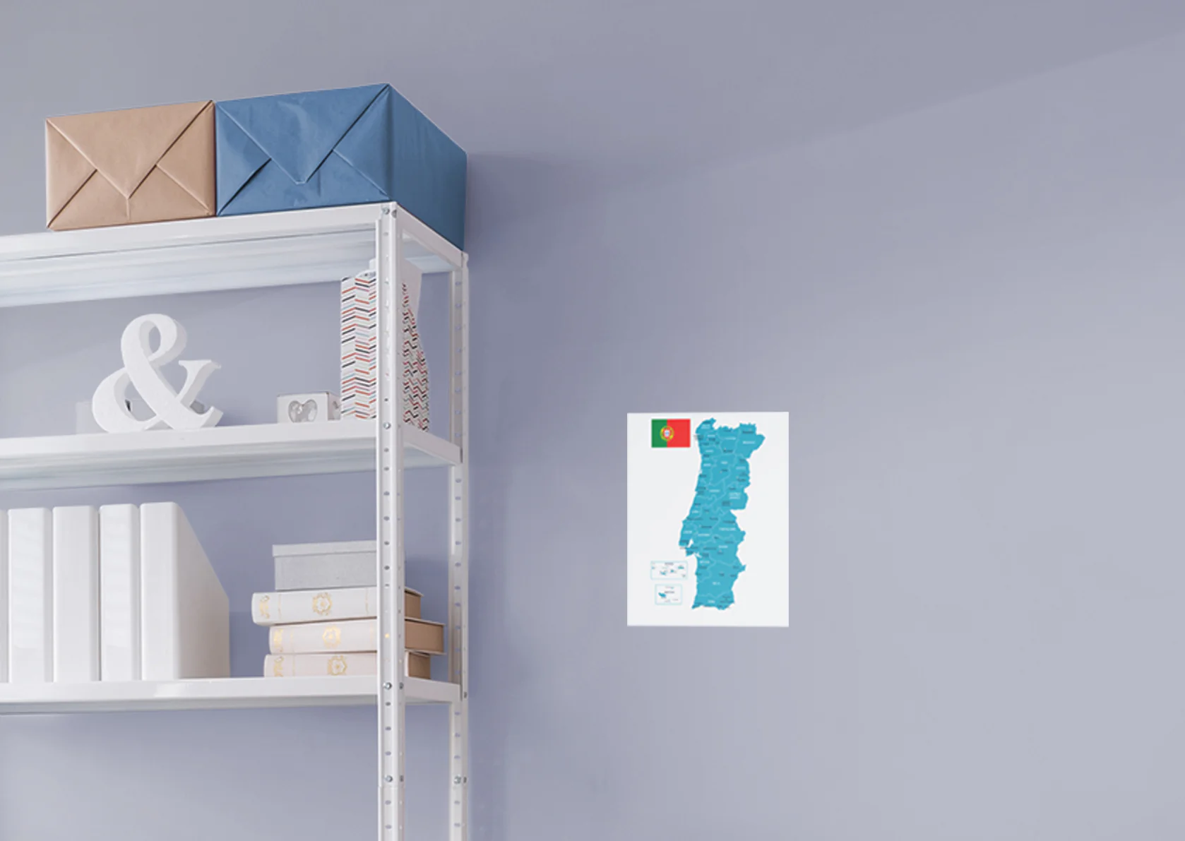 Maps of Europe: Portugal Mural        -   Removable Wall   Adhesive Decal - Image 6