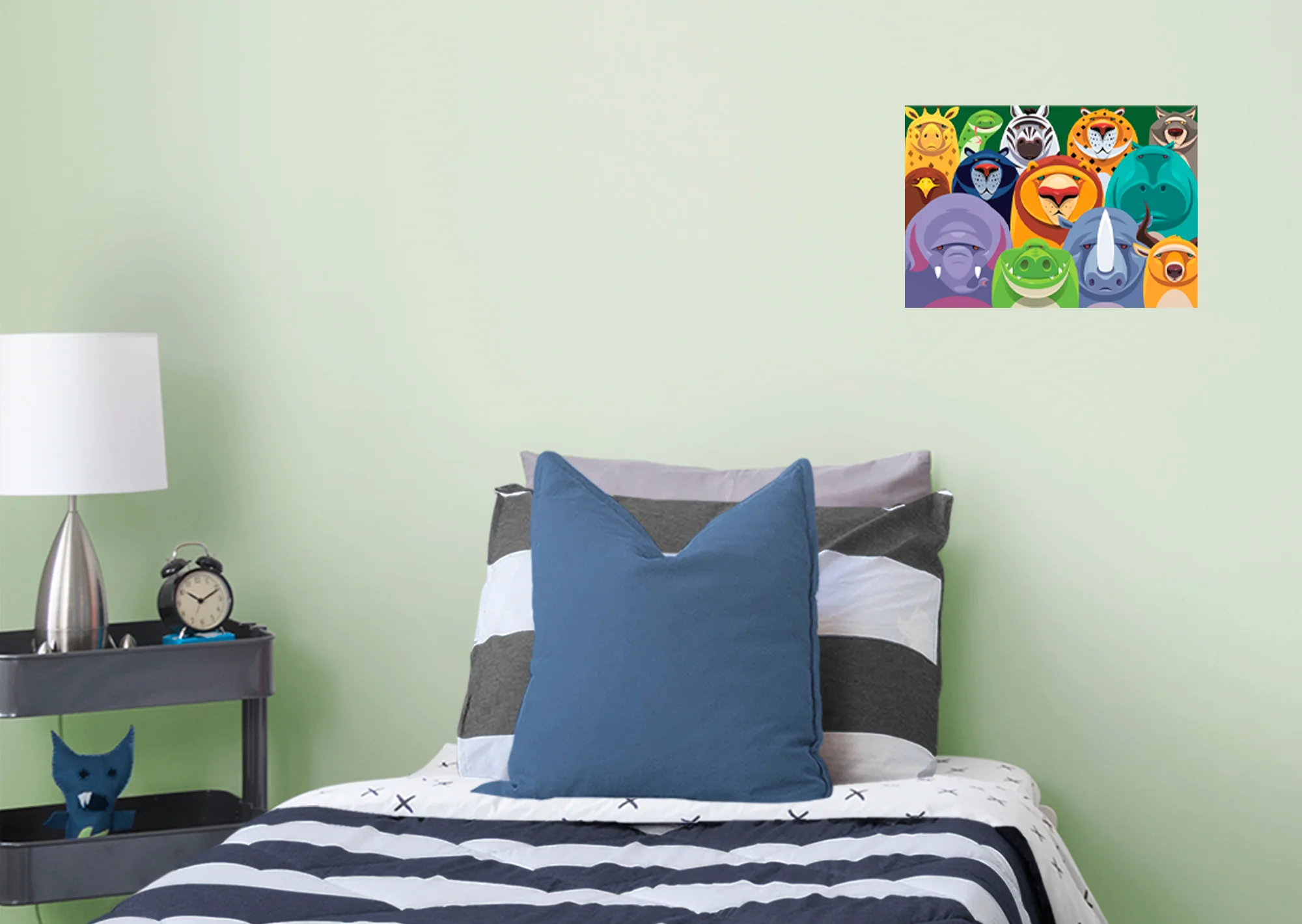 Jungle:  Faces Mural        -   Removable Wall   Adhesive Decal - Image 6