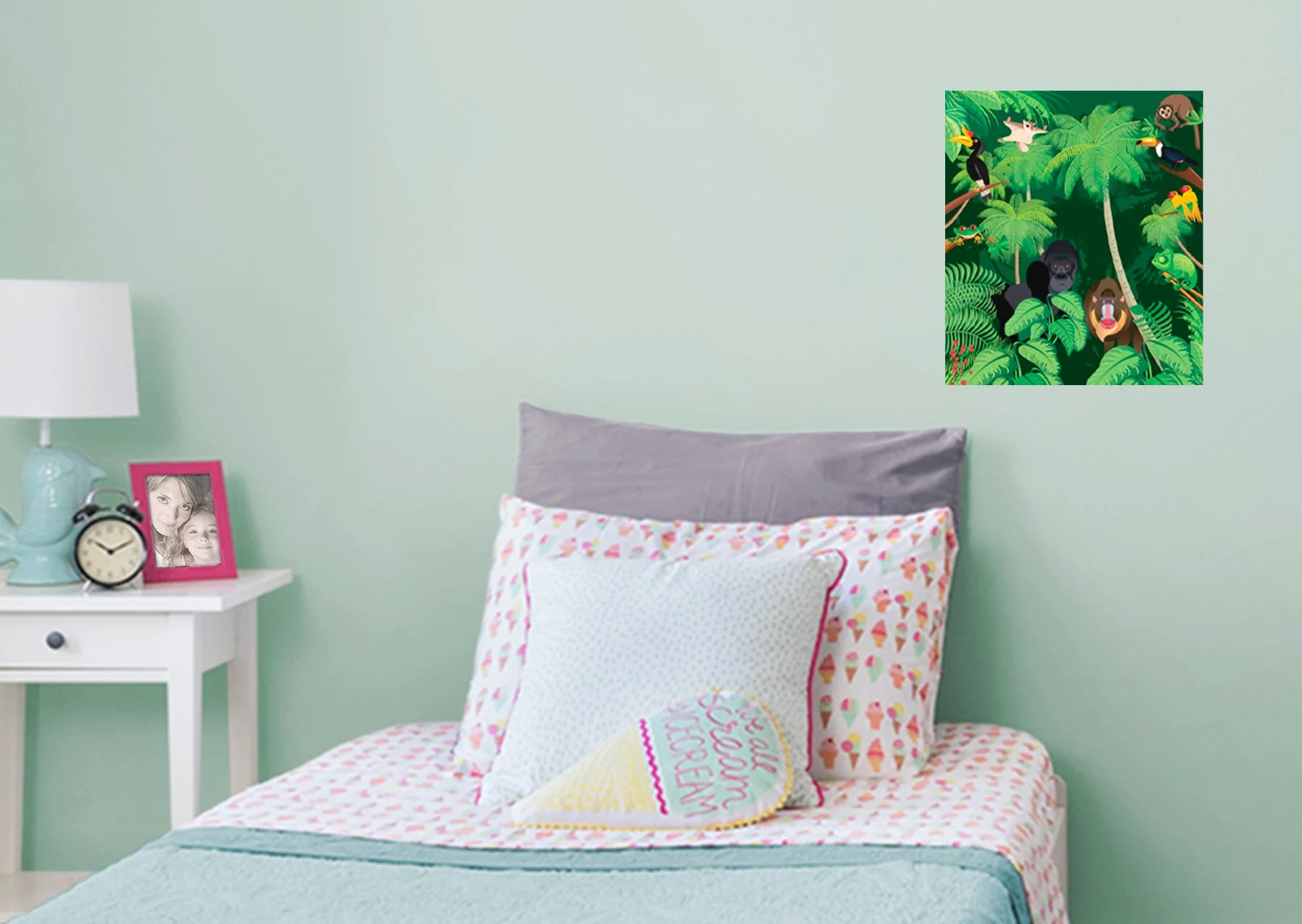 Jungle:  Hidden Mural        -   Removable Wall   Adhesive Decal - Image 6