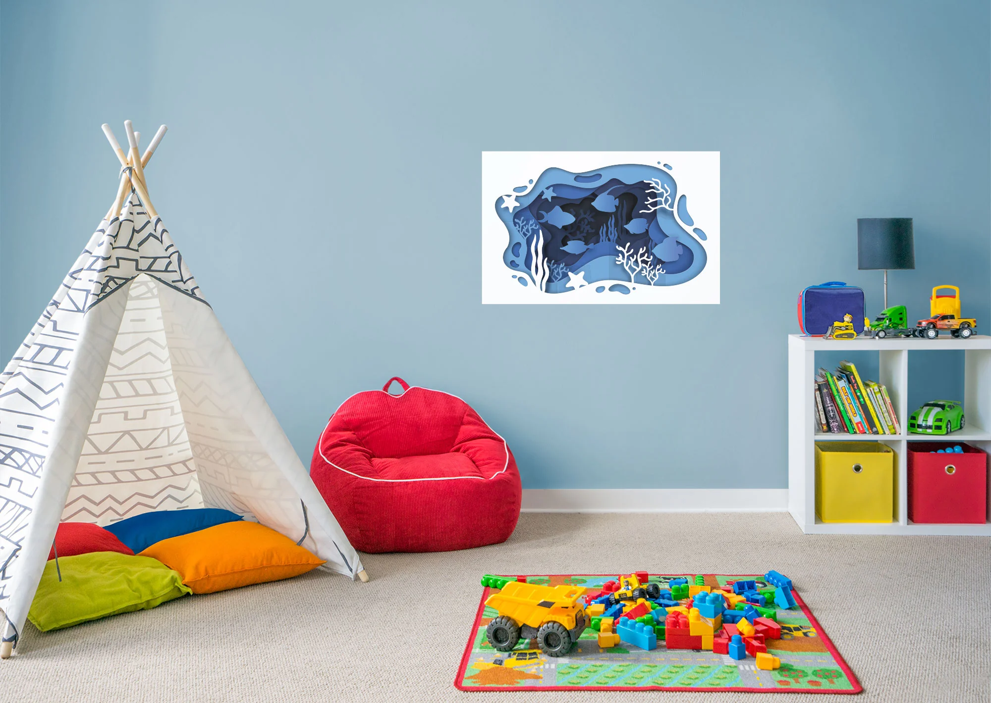 Nursery:  White Corals        -   Removable Wall   Adhesive Decal - Image 5