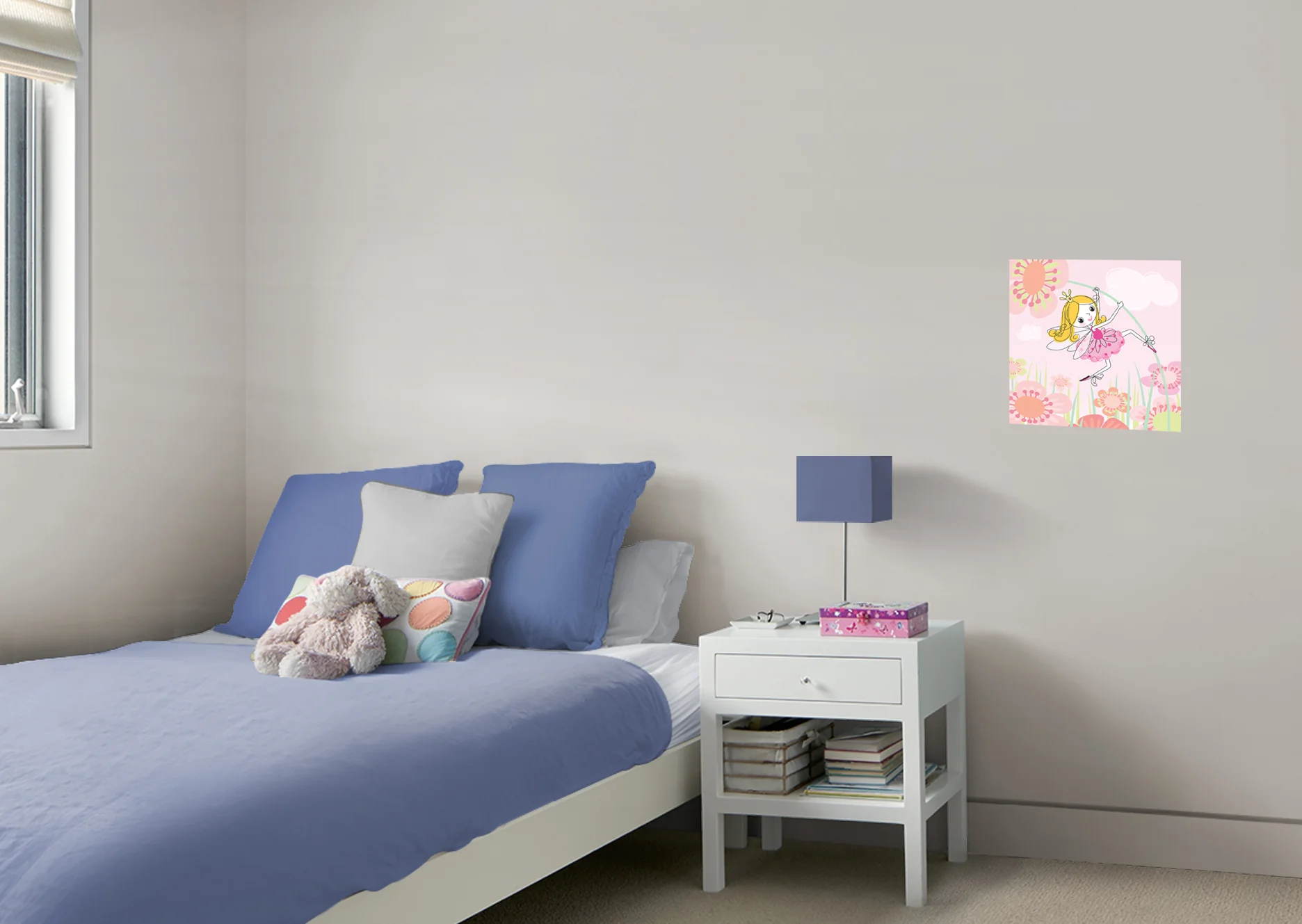 Nursery:  Flowers Mural        -   Removable Wall   Adhesive Decal - Image 6