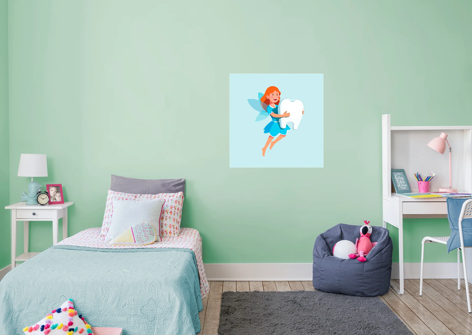 Nursery:  Tooth Fairy Mural        -   Removable Wall   Adhesive Decal - Image 5