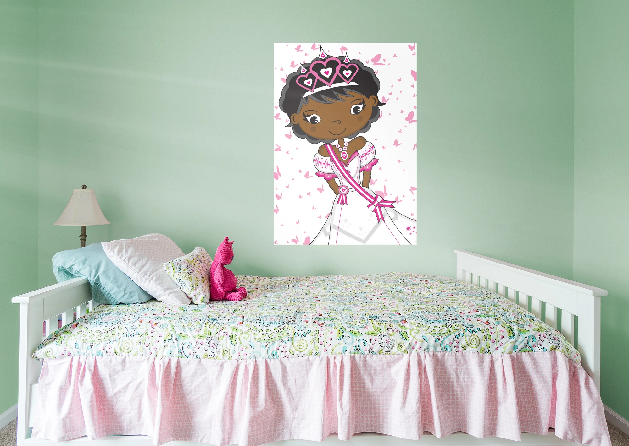 Nursery Princess:  White Dress Part 1 Mural        -   Removable Wall   Adhesive Decal - Image 4