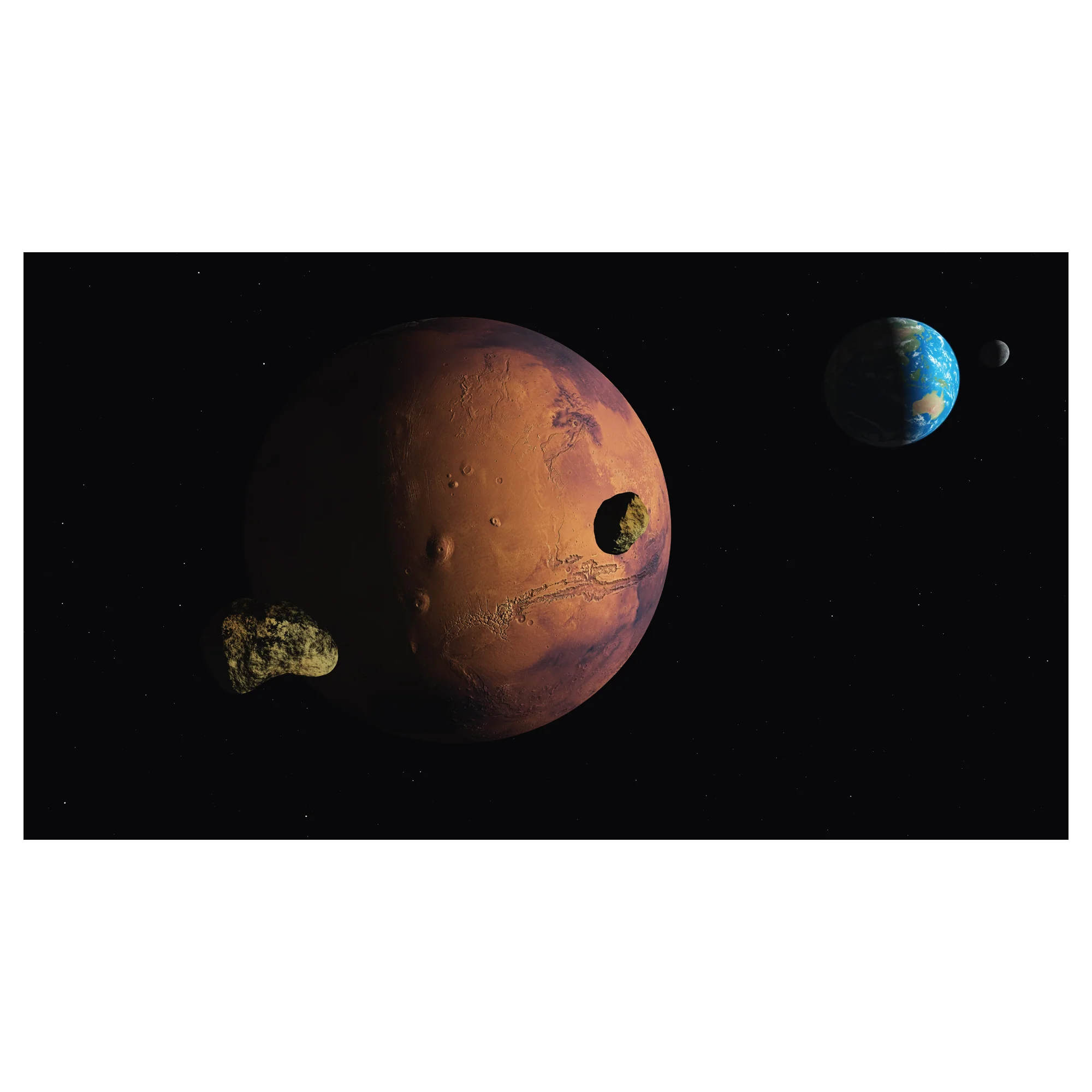Planets: Close-Up Mural - Removable Adhesive Decal