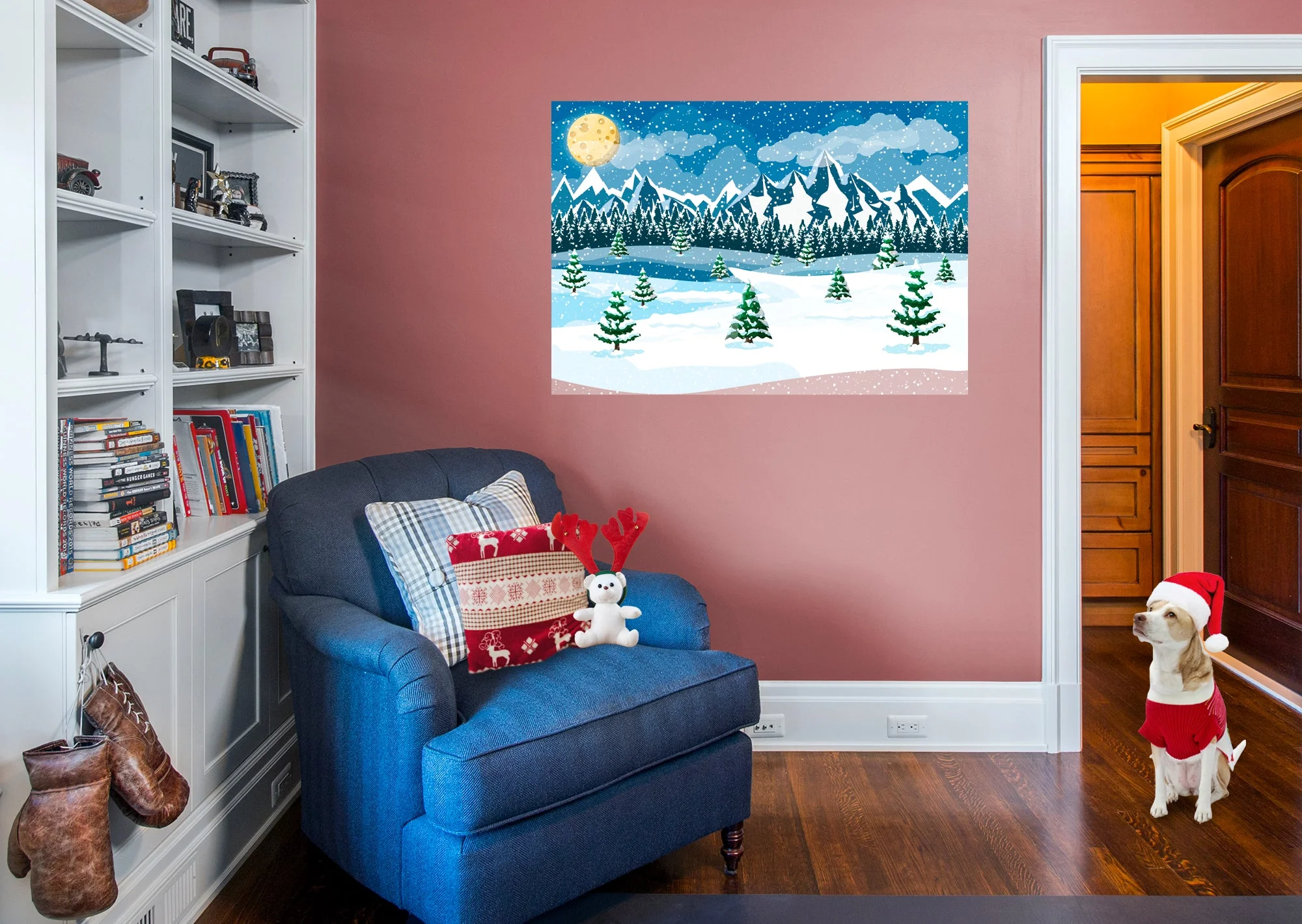 Christmas: Cheese Moon Poster - Removable Adhesive Decal - Image 4
