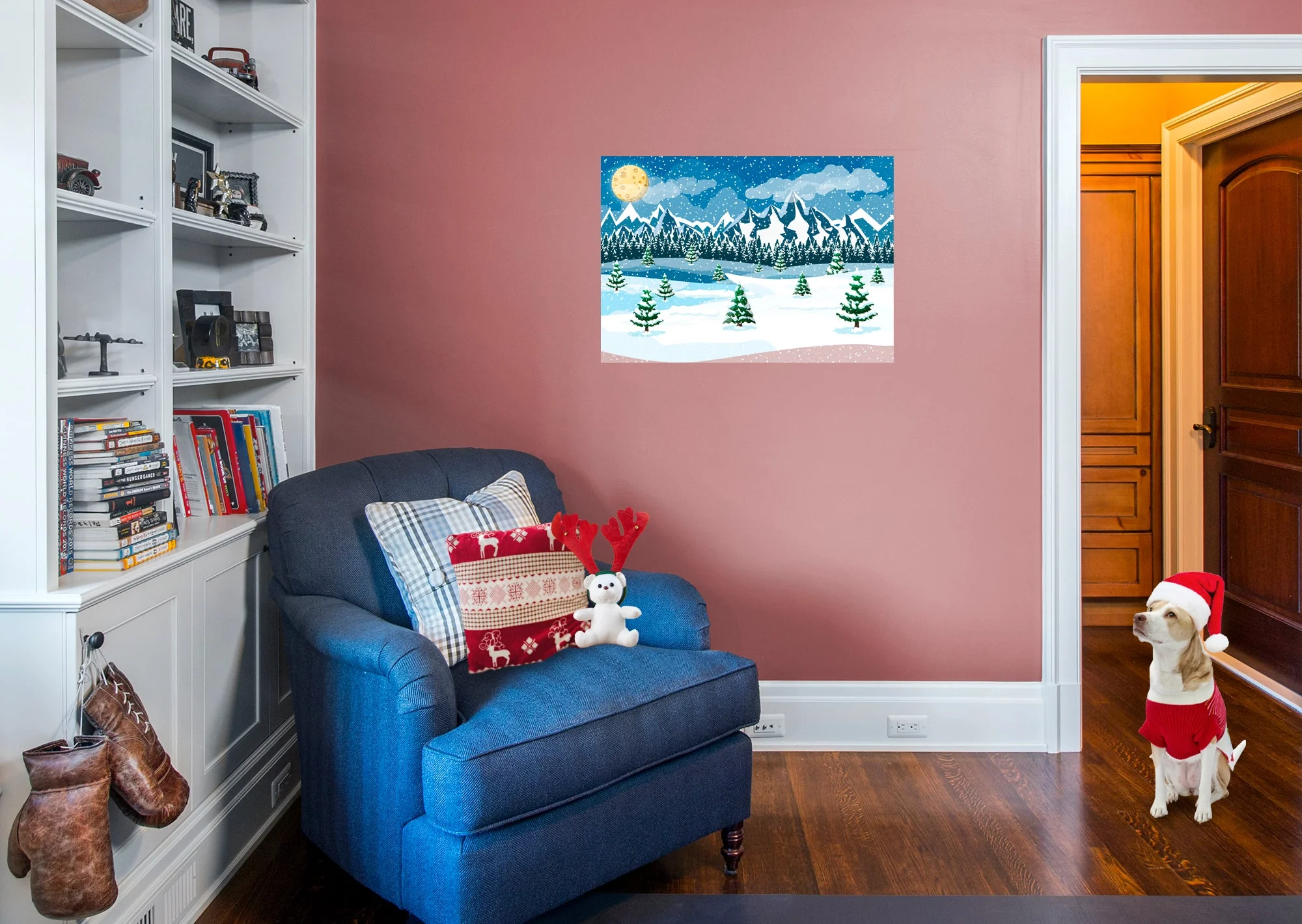 Christmas: Cheese Moon Poster - Removable Adhesive Decal - Image 5