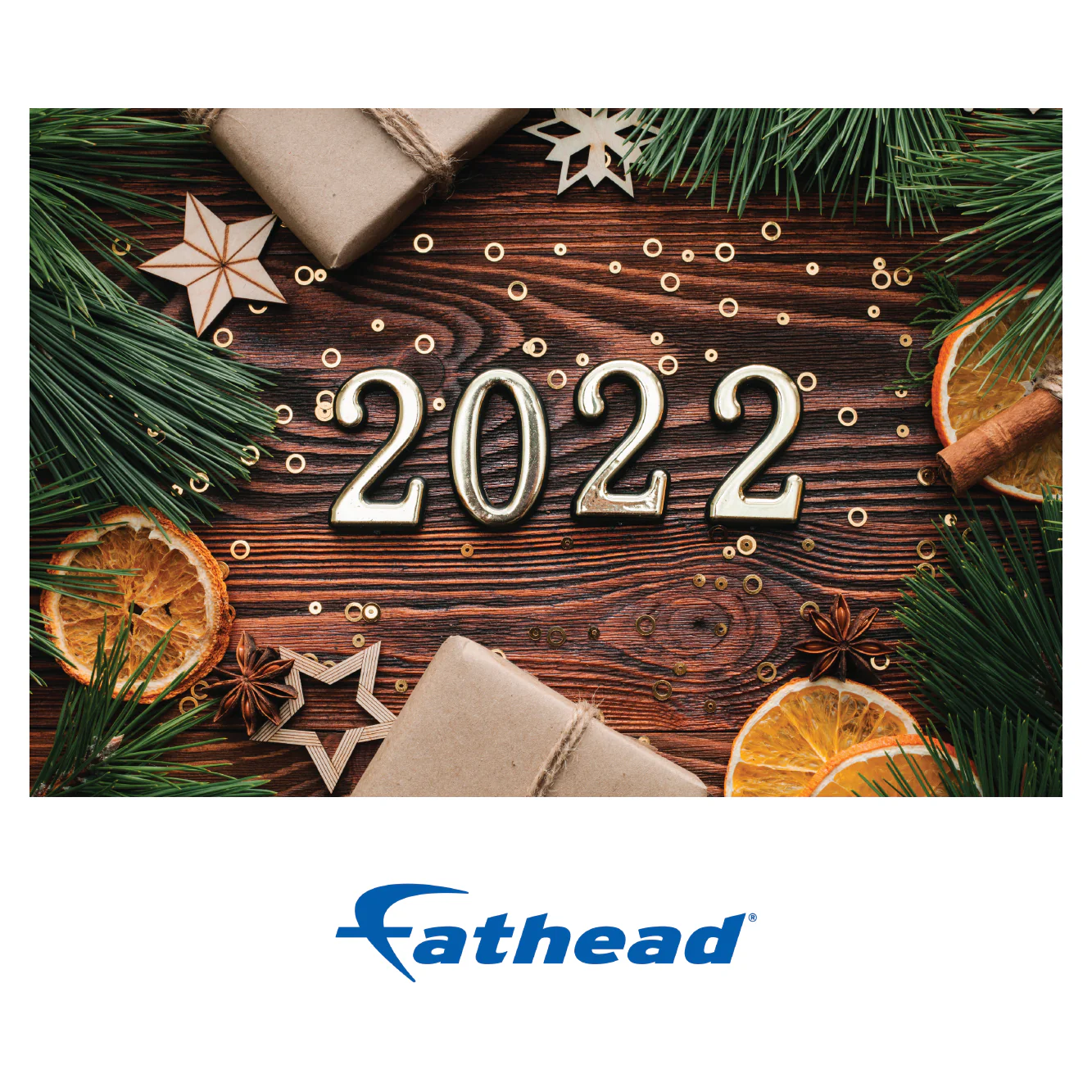 New Year: Dried Out Orange Slices Poster - Removable Adhesive Decal - Image 2