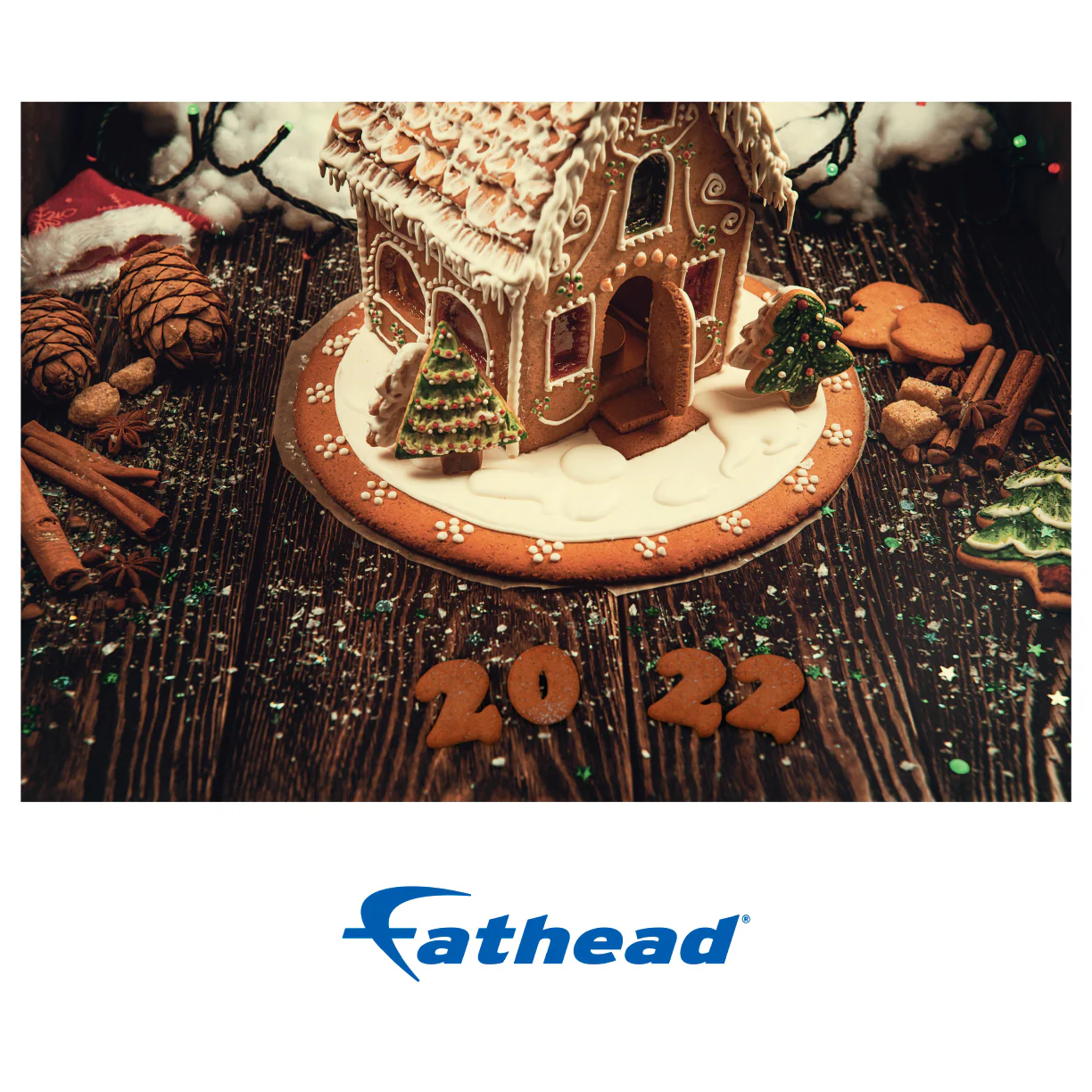 New Year: Gingerbread 2022 Poster - Removable Adhesive Decal